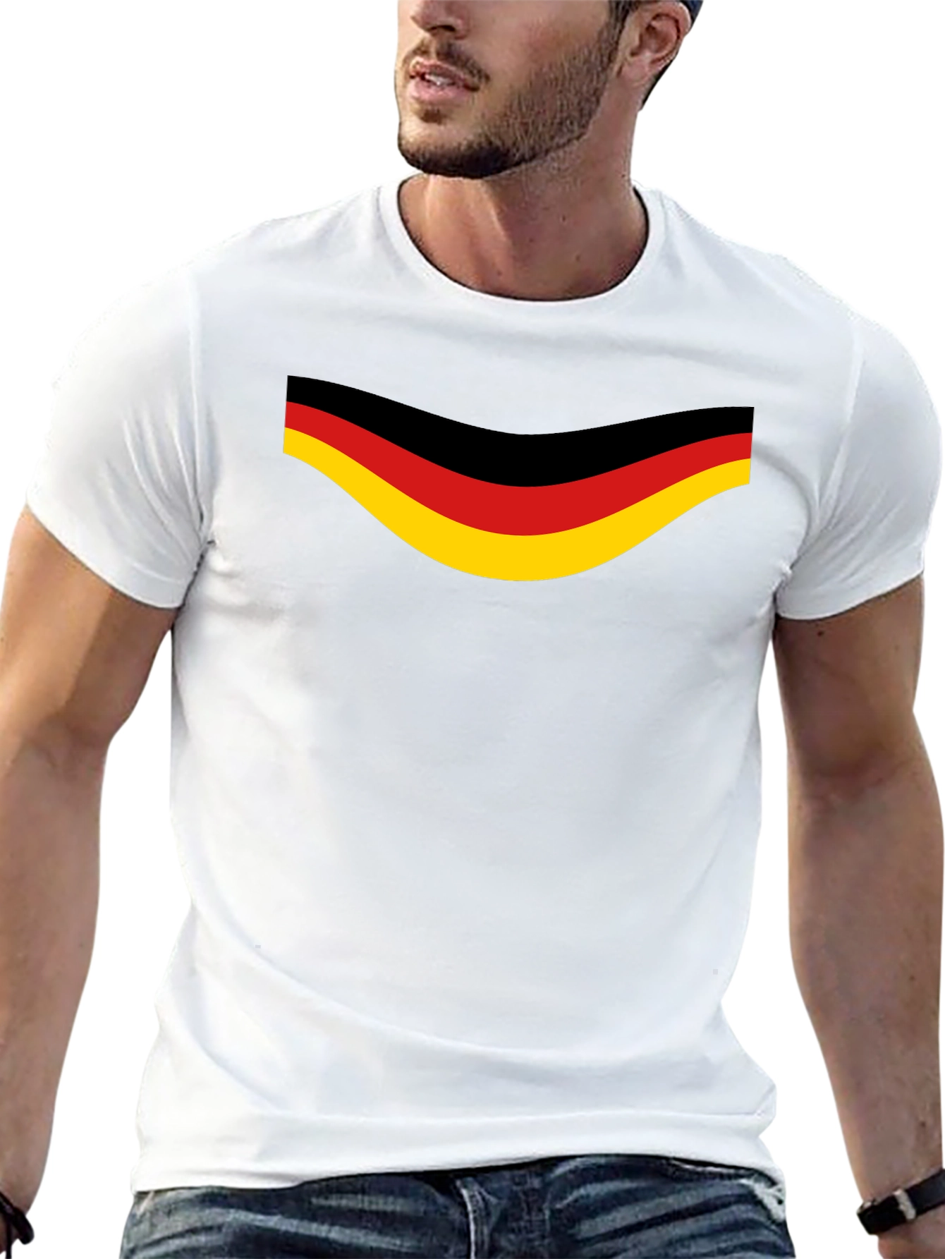 Germany Flag Graphic Black T-Shirt