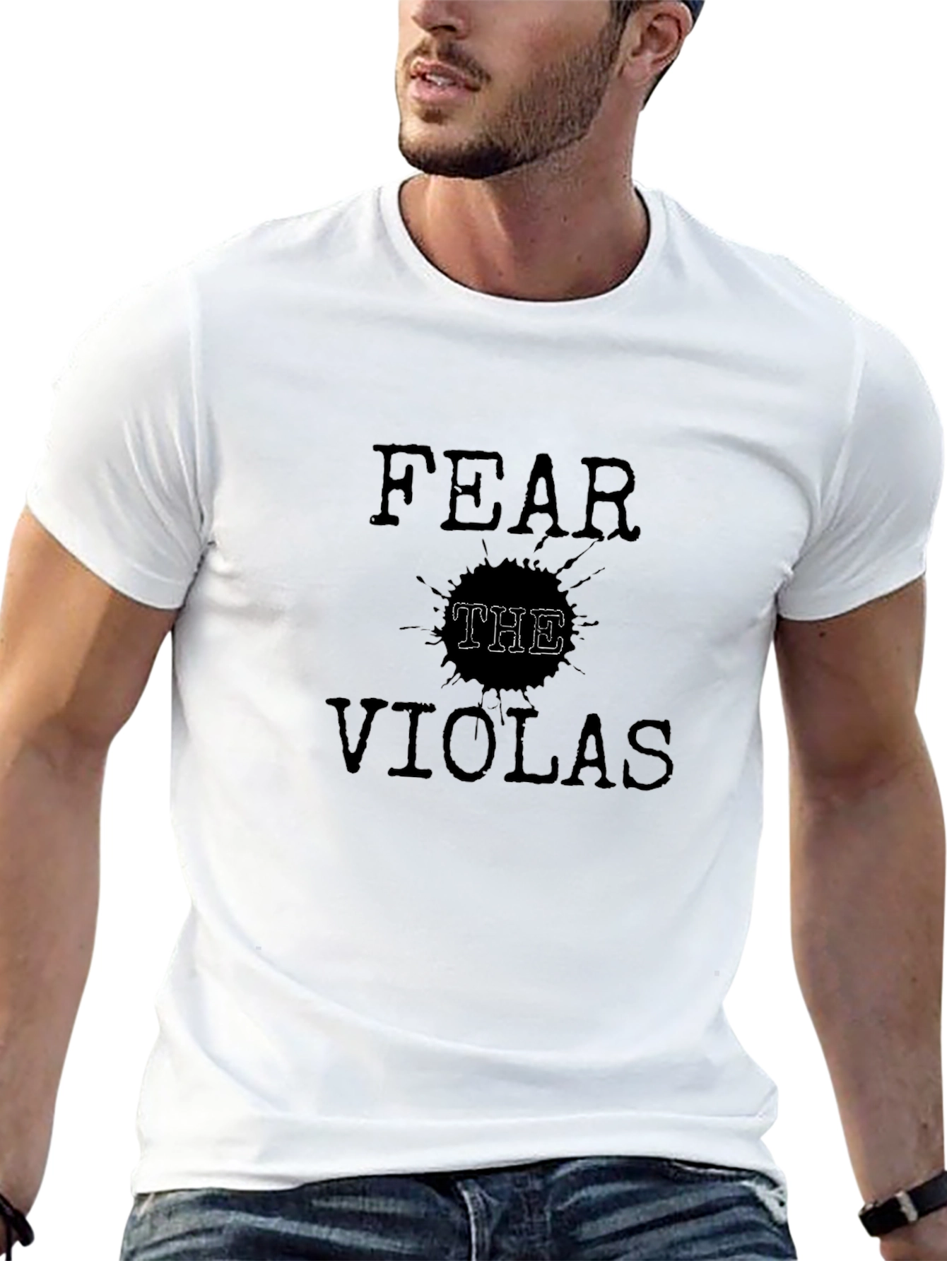 Fear The Violas T-Shirt - Black Cotton Tee