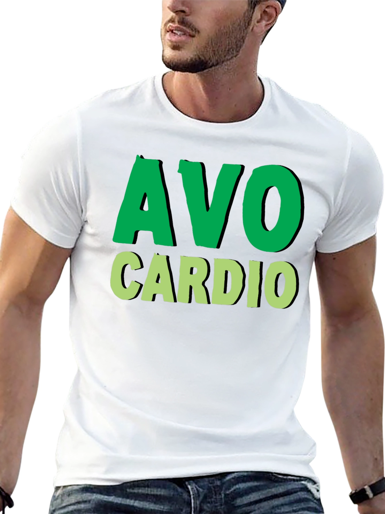 Avo Cardio T-Shirt - Fitness & Avocado Lover Tee
