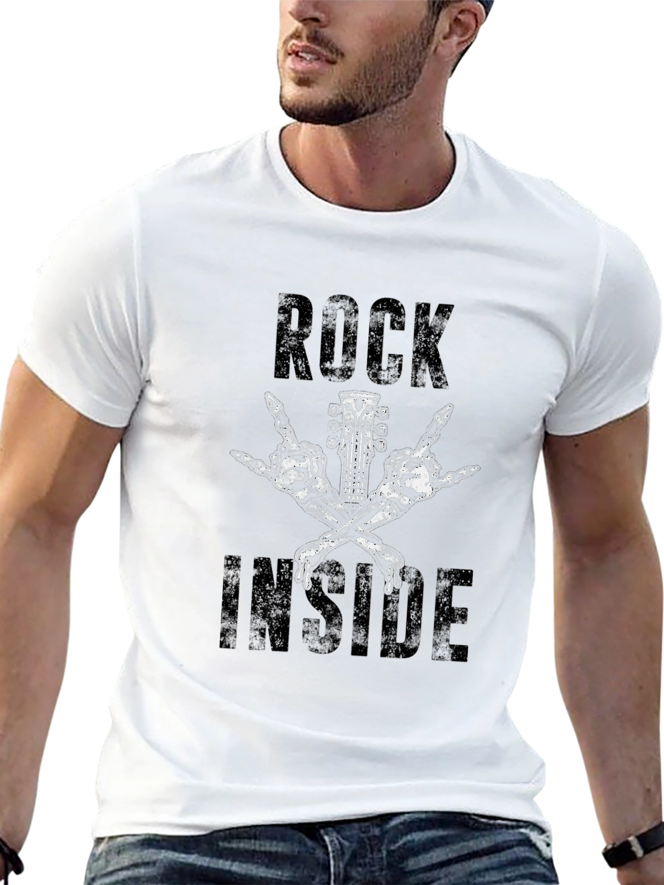 Rock Inside Graphic Tee - Black