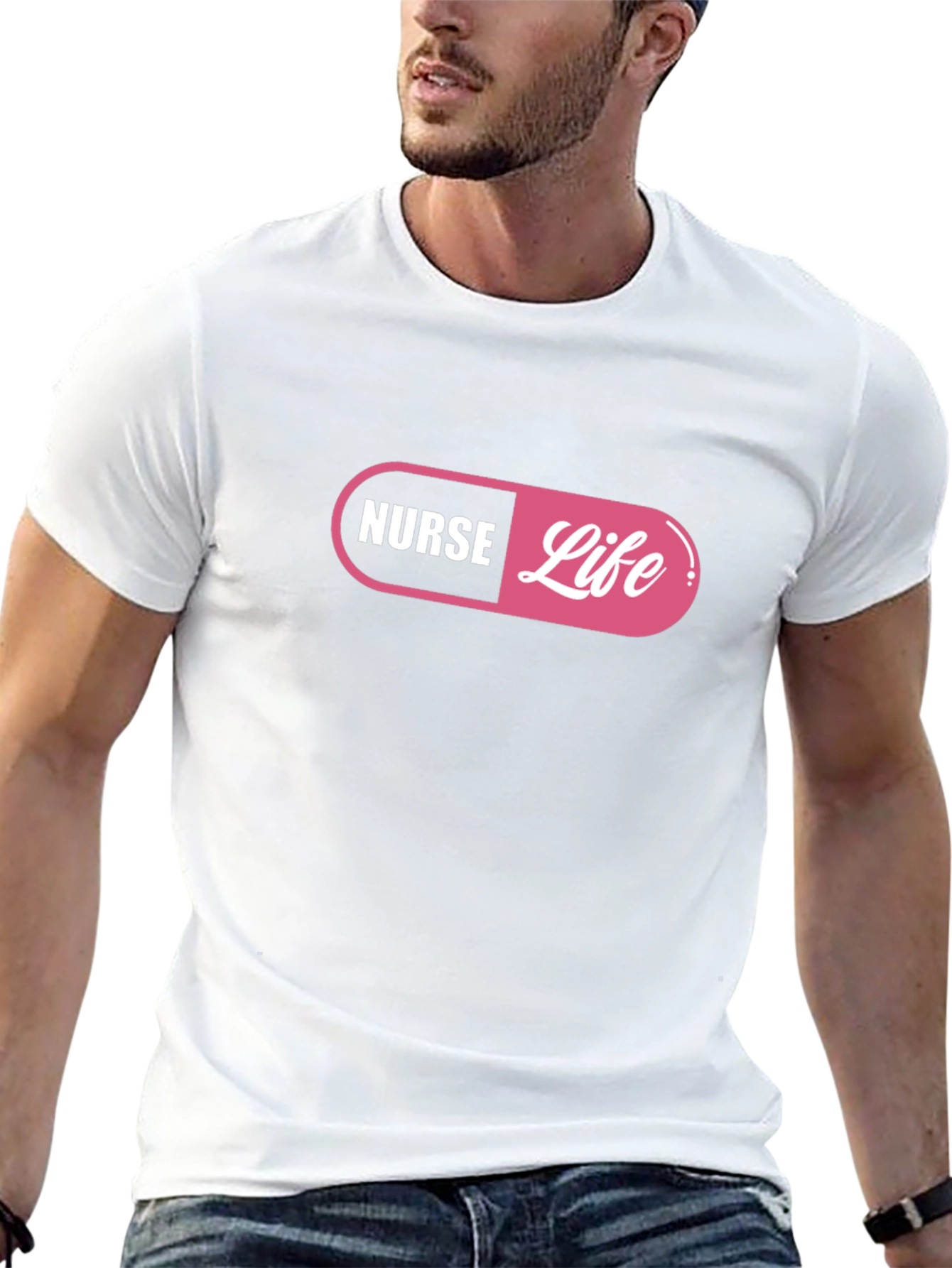 Nurse Life Graphic T-Shirt - Pill Design