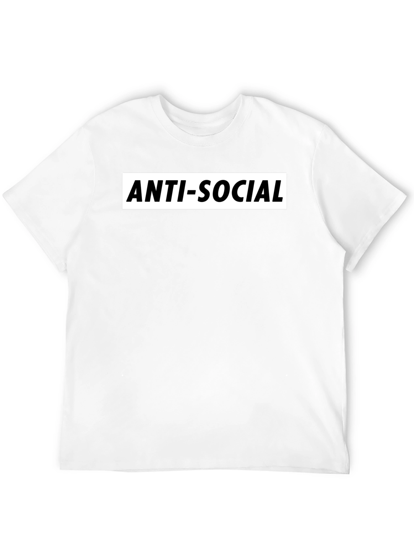 Anti-Social Graphic Tee - Black