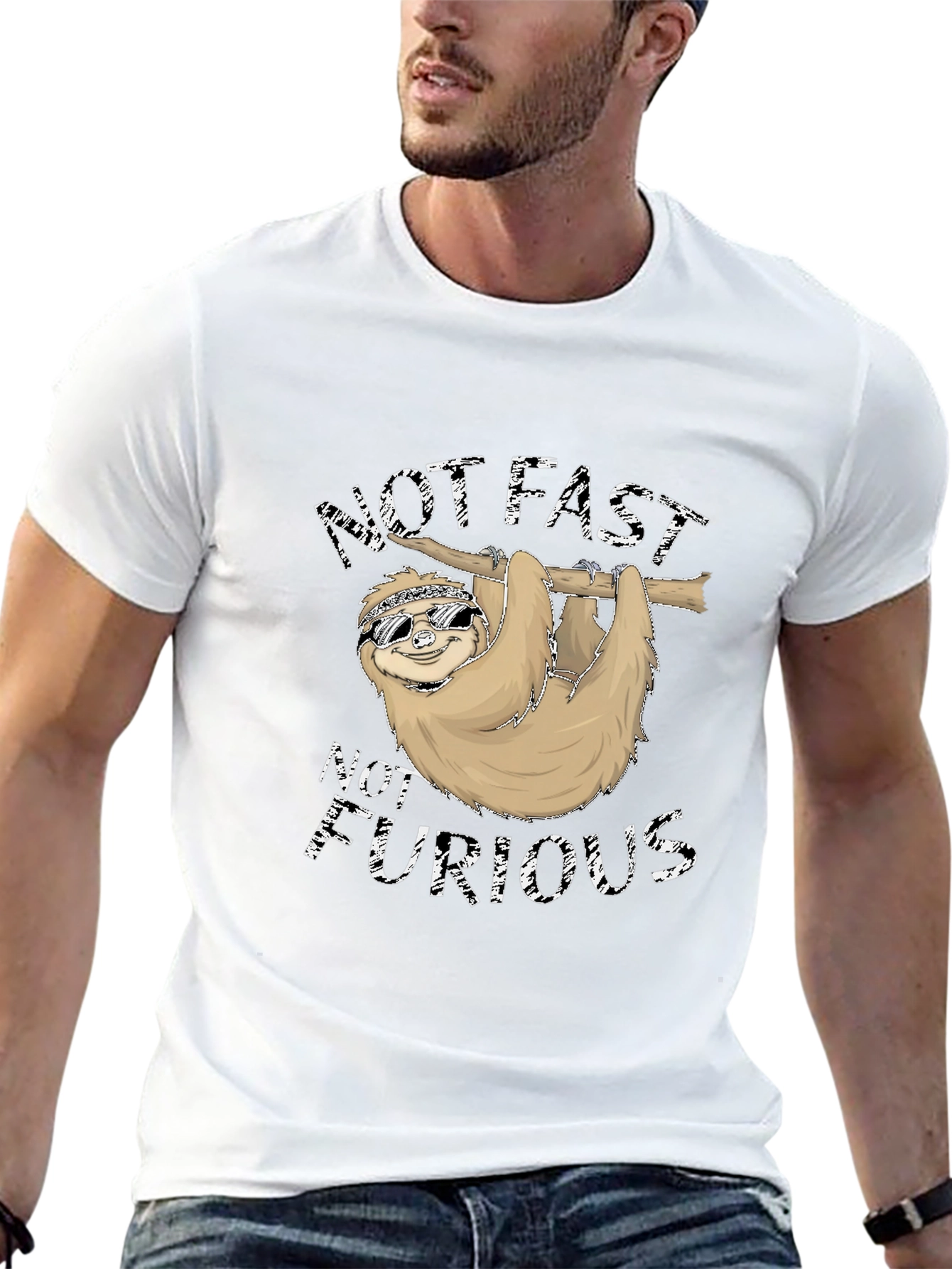 Not Fast Not Furious Sloth T-Shirt
