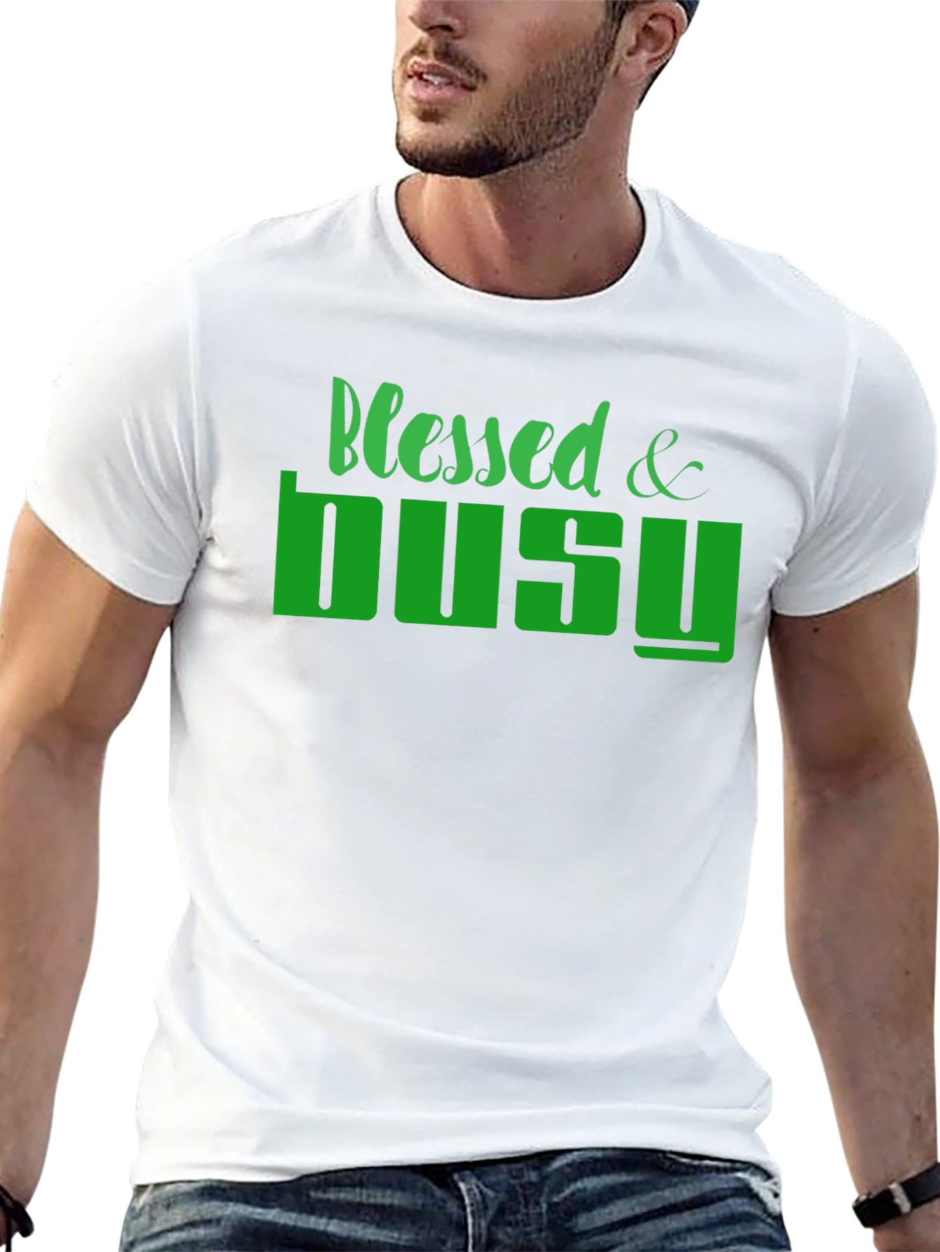 Blessed & Busy Graphic T-Shirt - Stylish Casual Wear