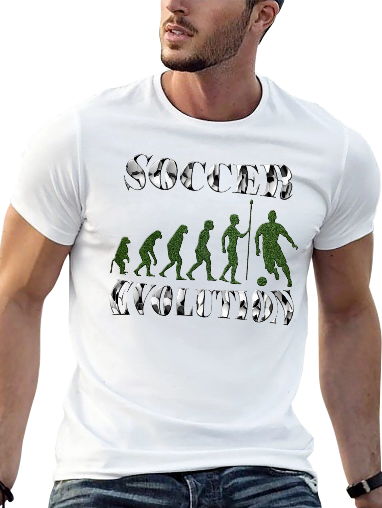Soccer Evolution T-Shirt - Black