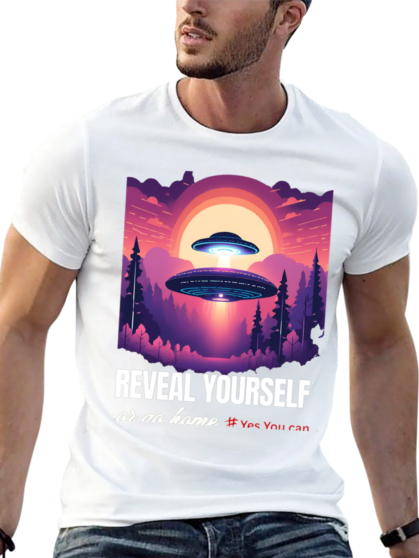 UFO Reveal Yourself Graphic Tee