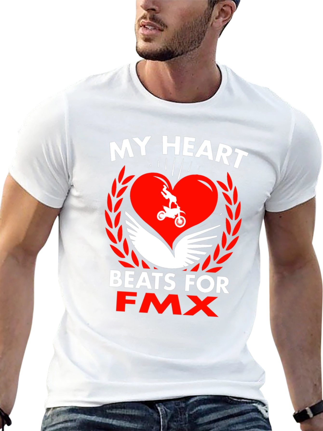 My Heart Beats for FMX Black T-Shirt