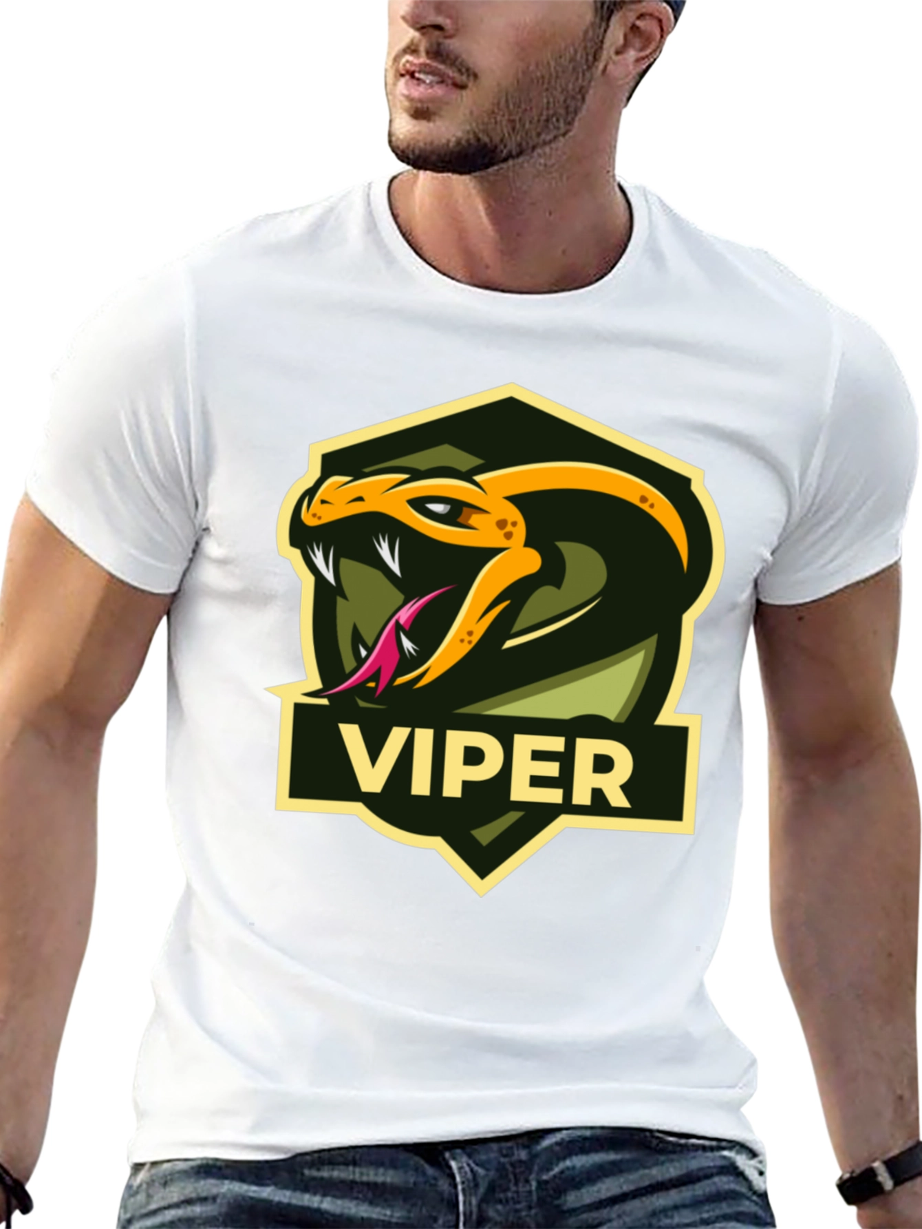 Viper Graphic T-Shirt - Snake Logo Tee