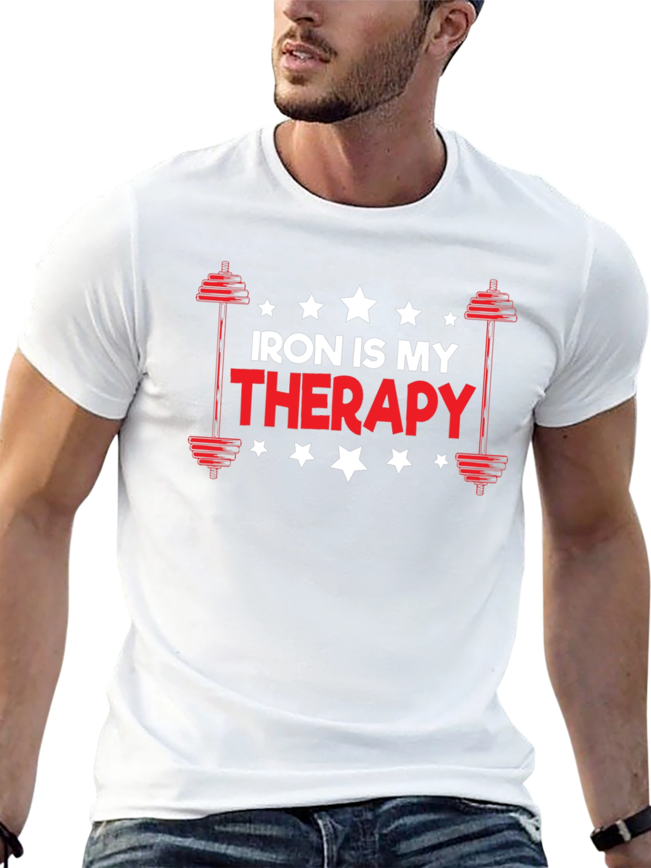 Iron is My Therapy Gym Workout T-Shirt