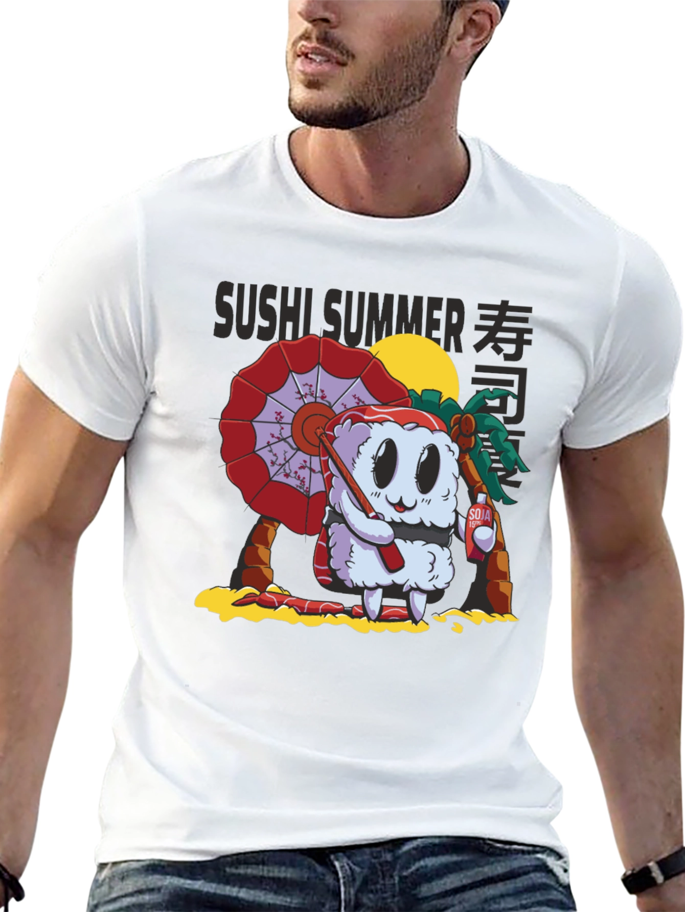 Sushi Summer Graphic T-Shirt