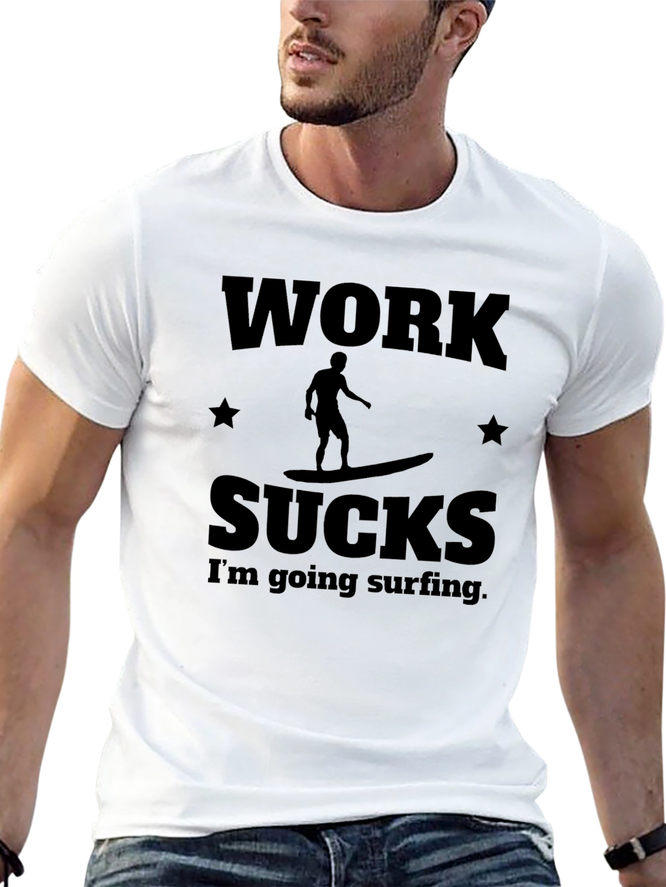 Work Sucks Surfing T-Shirt