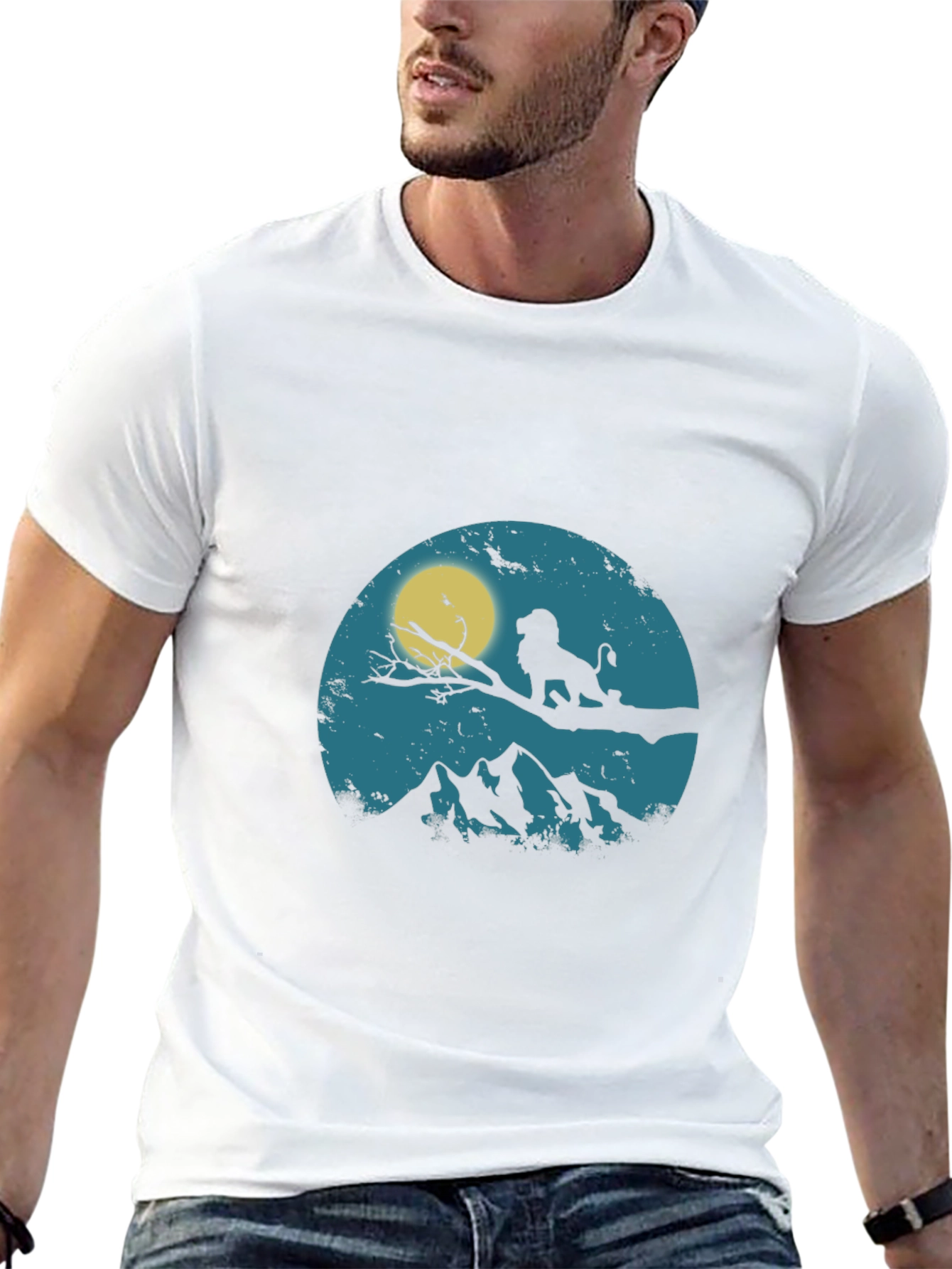 Lion King Silhouette Graphic T-Shirt
