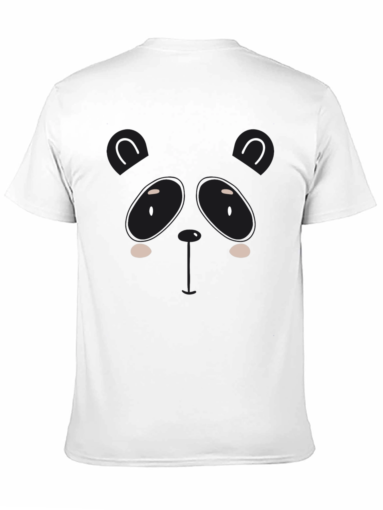 Cute Panda Graphic Black T-Shirt