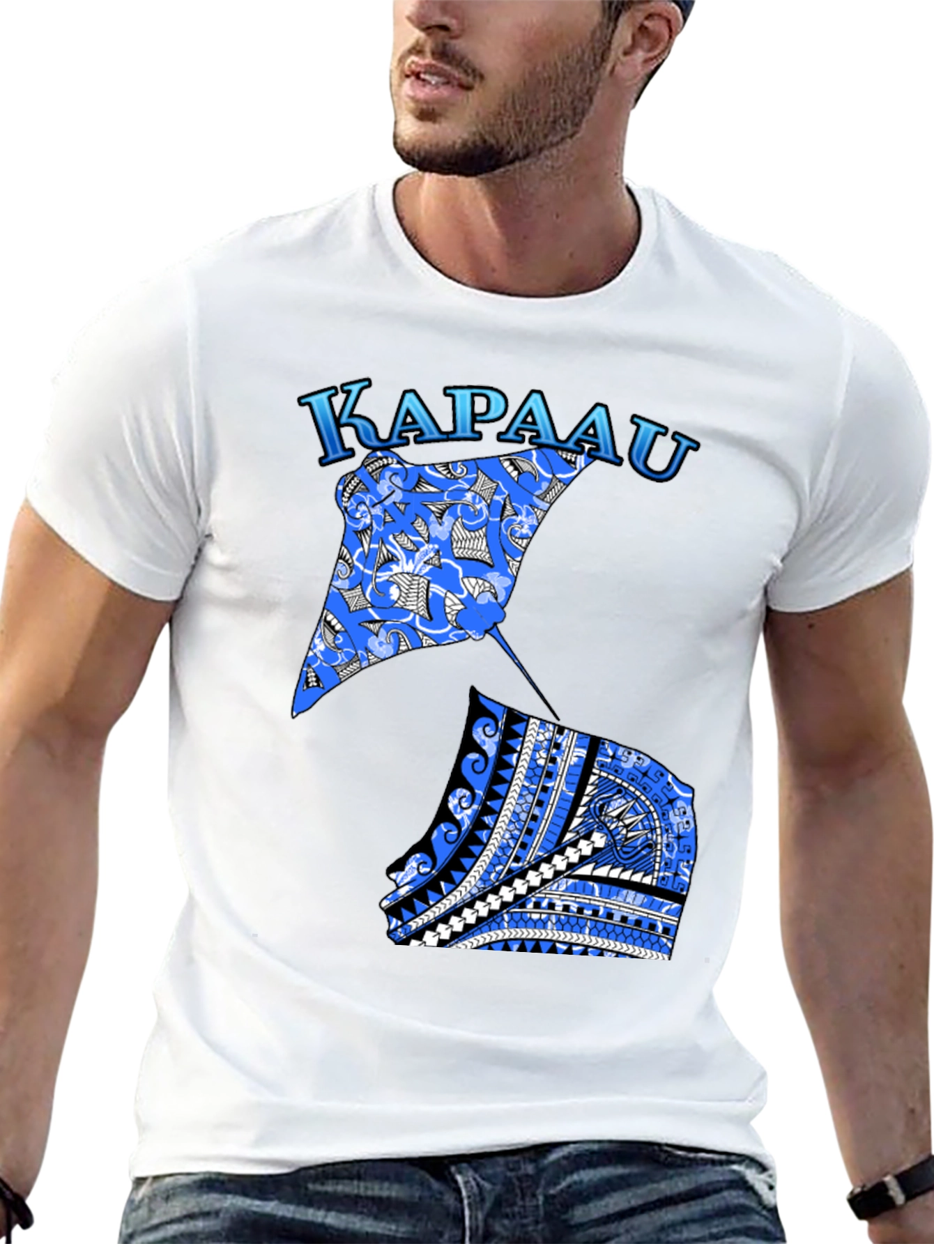 Kapaau Stingray Graphic T-Shirt - Black