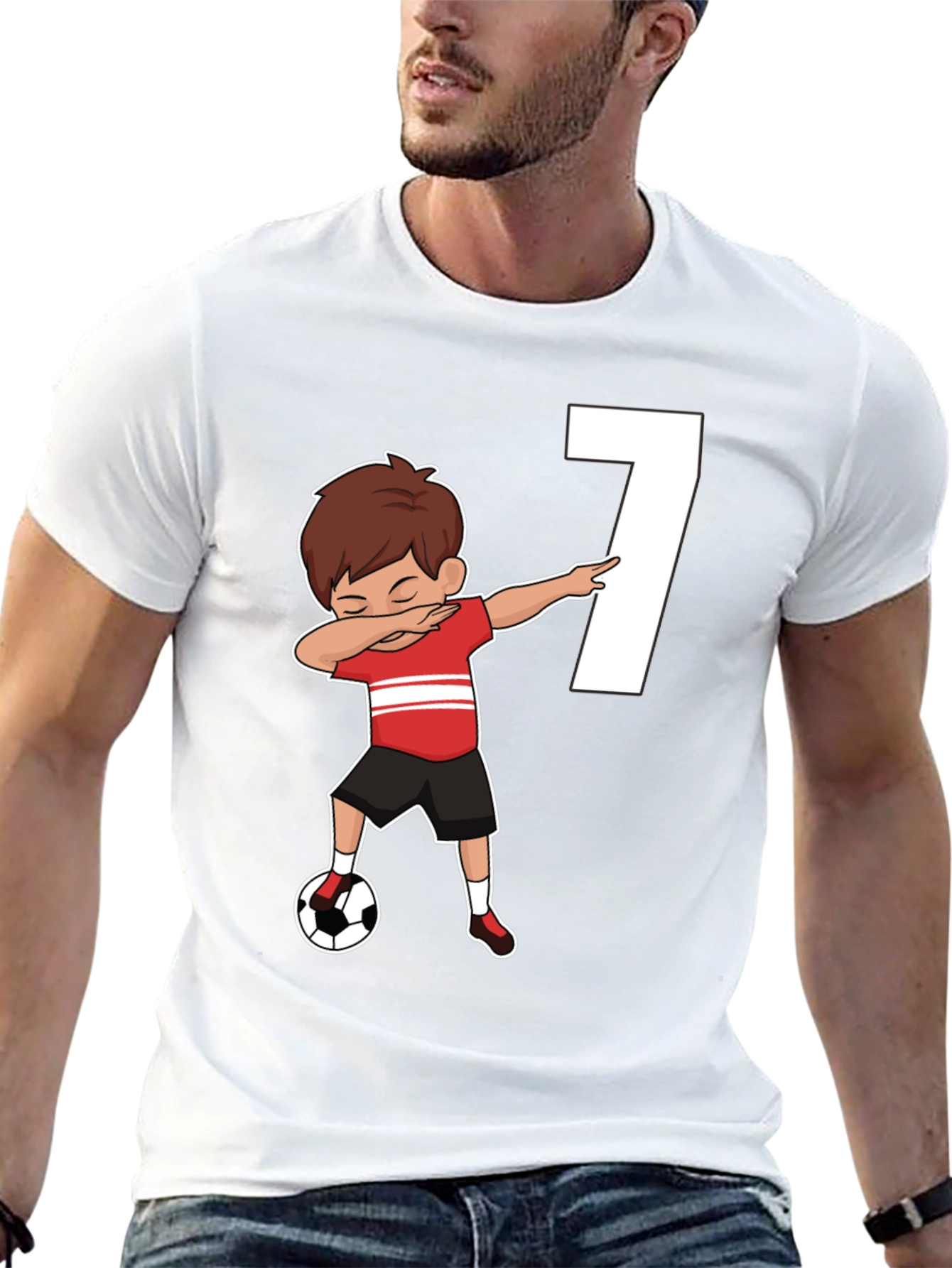 Soccer Birthday Boy Number 7 T-Shirt
