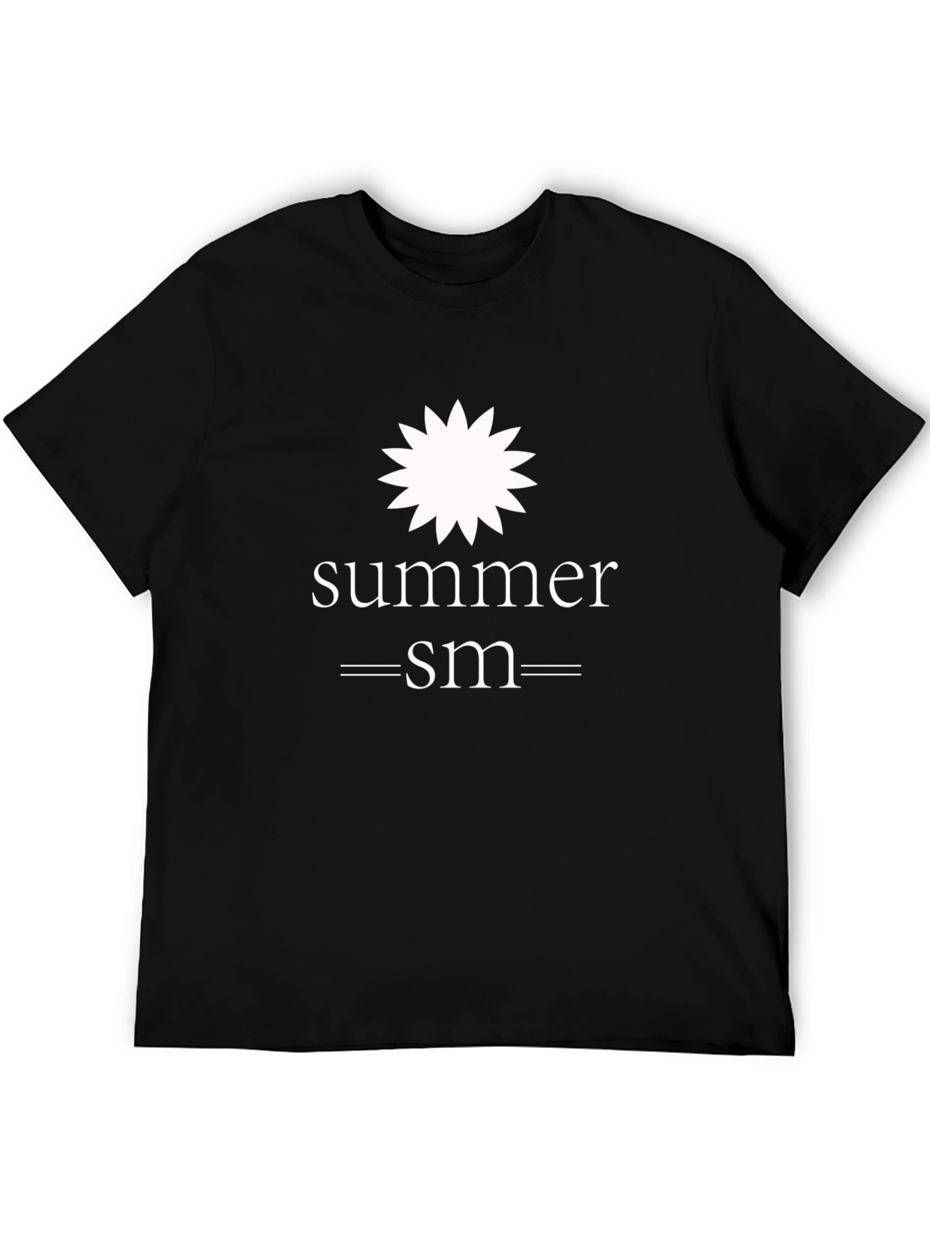 Summer SM Black Graphic T-Shirt