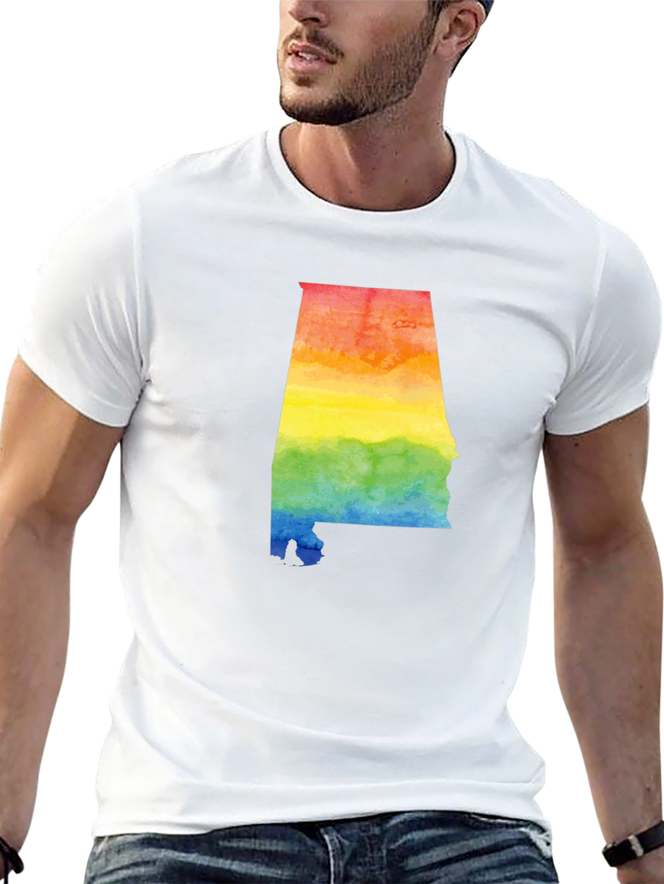 Rainbow Alabama State Pride T-Shirt