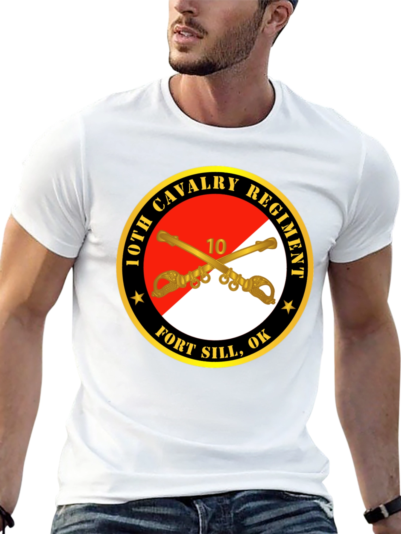 10th Cavalry Regiment Black T-Shirt