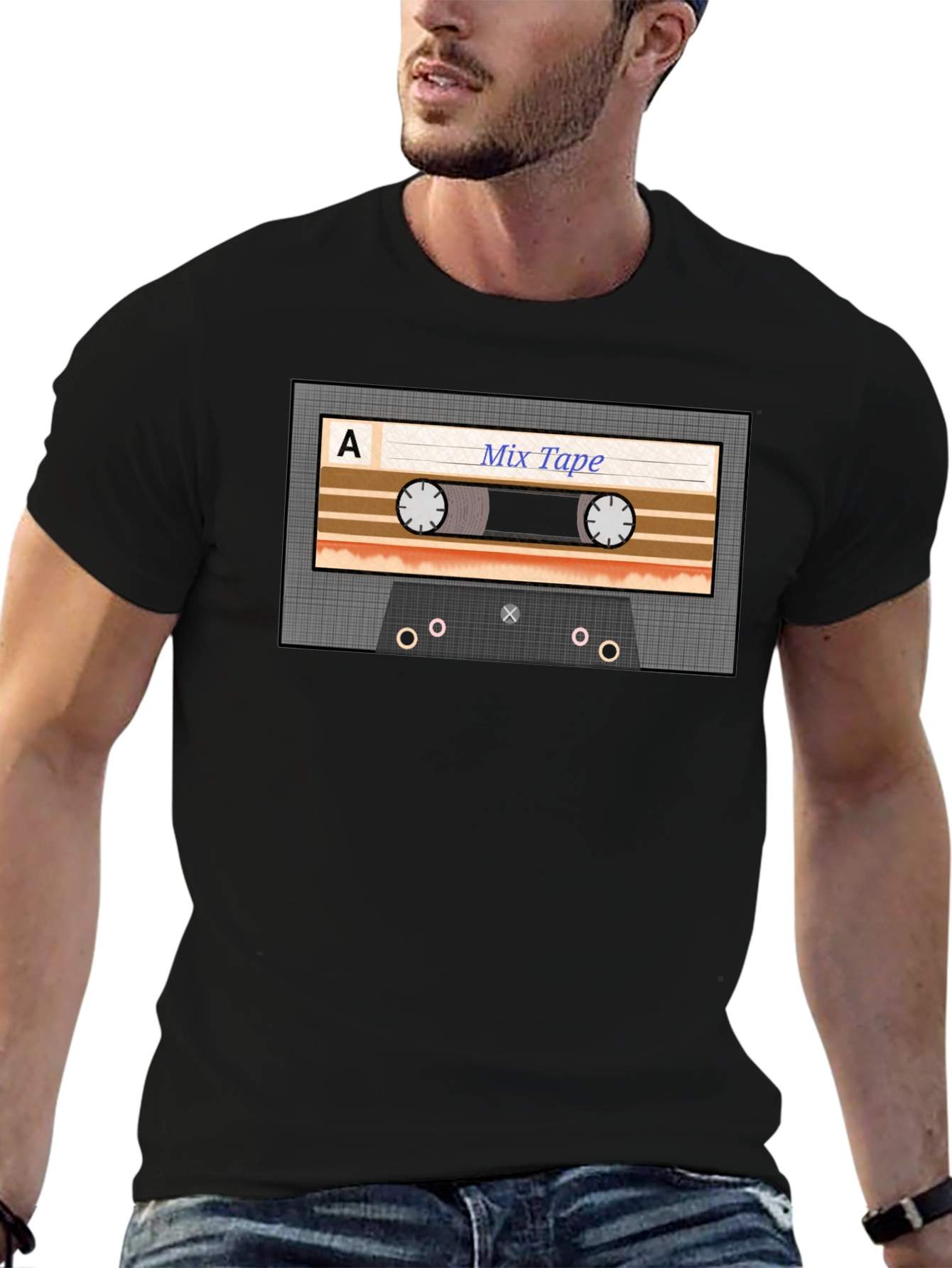 Retro Mixtape Graphic Tee - Classic Music Lovers Shirt