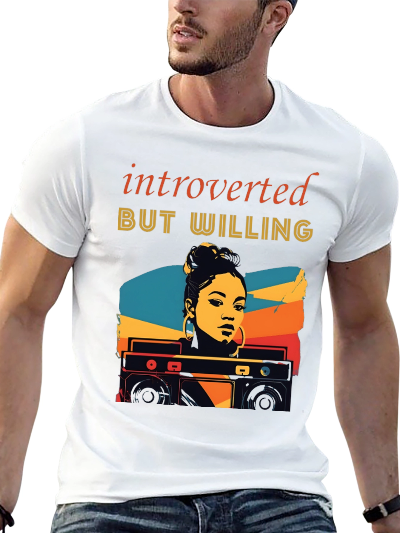 Introverted But Willing Graphic T-Shirt