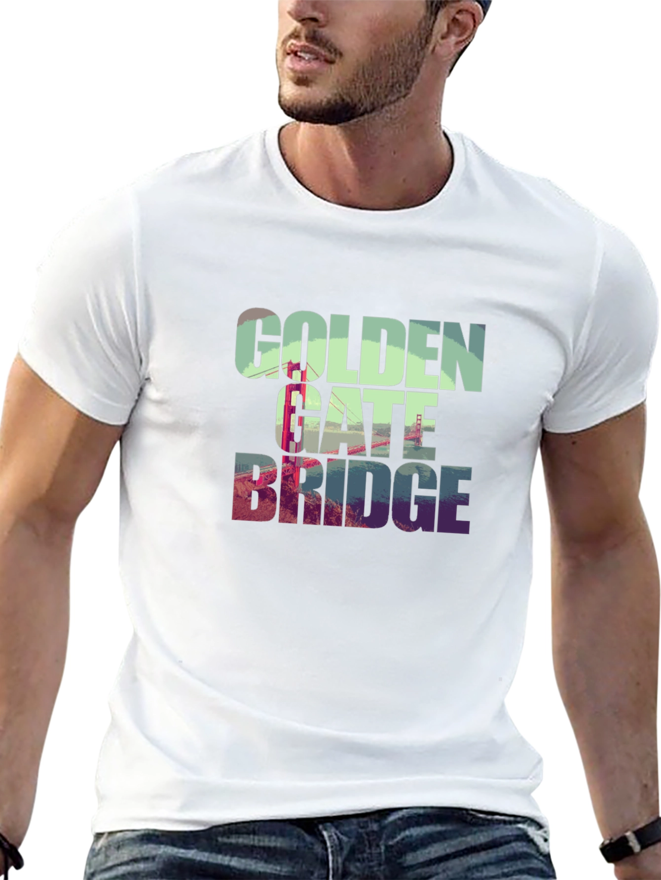 Golden Gate Bridge Graphic Tee - Black T-Shirt