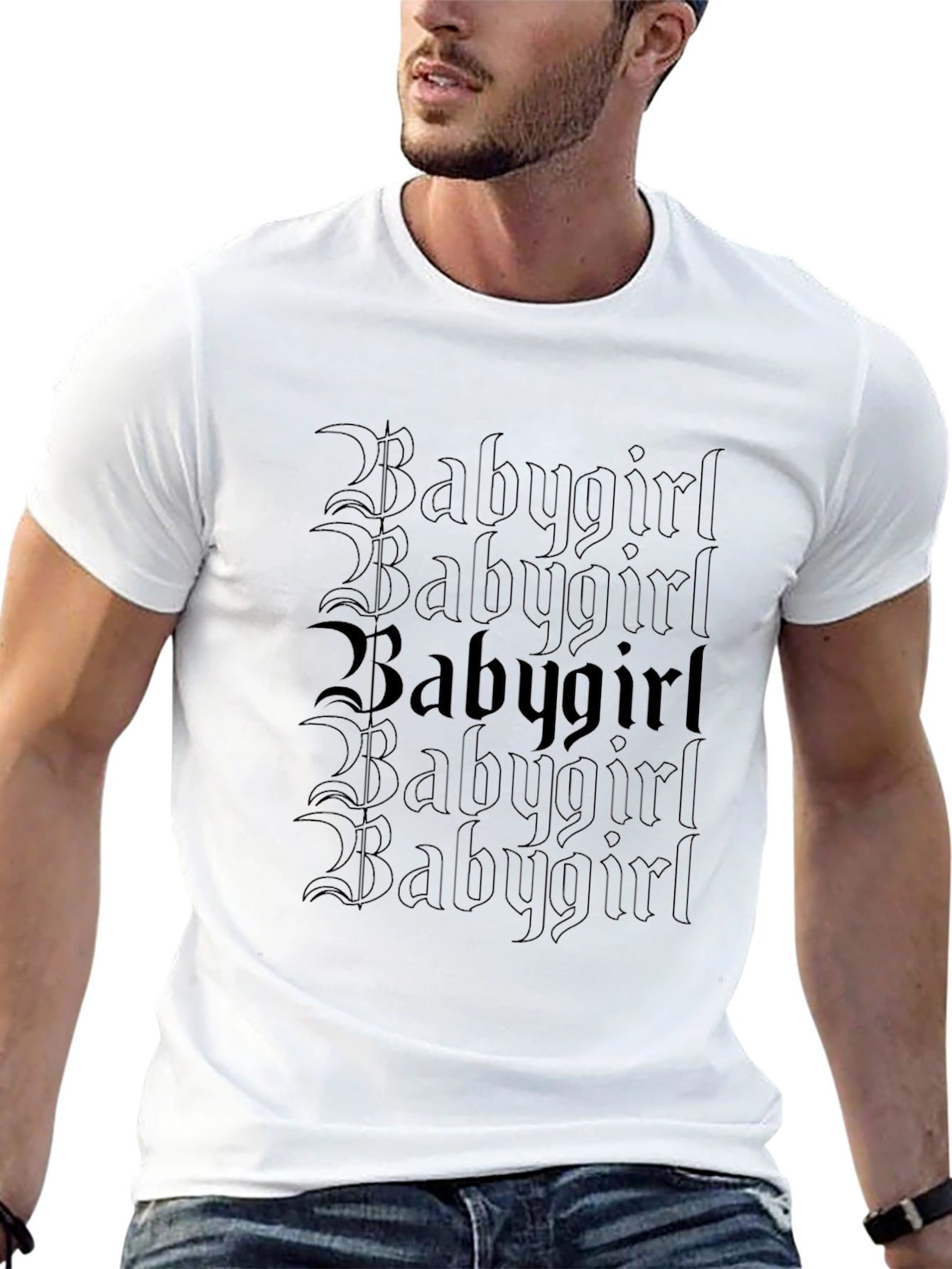 Babygirl Gothic Tee - Dark Aesthetic Print Shirt