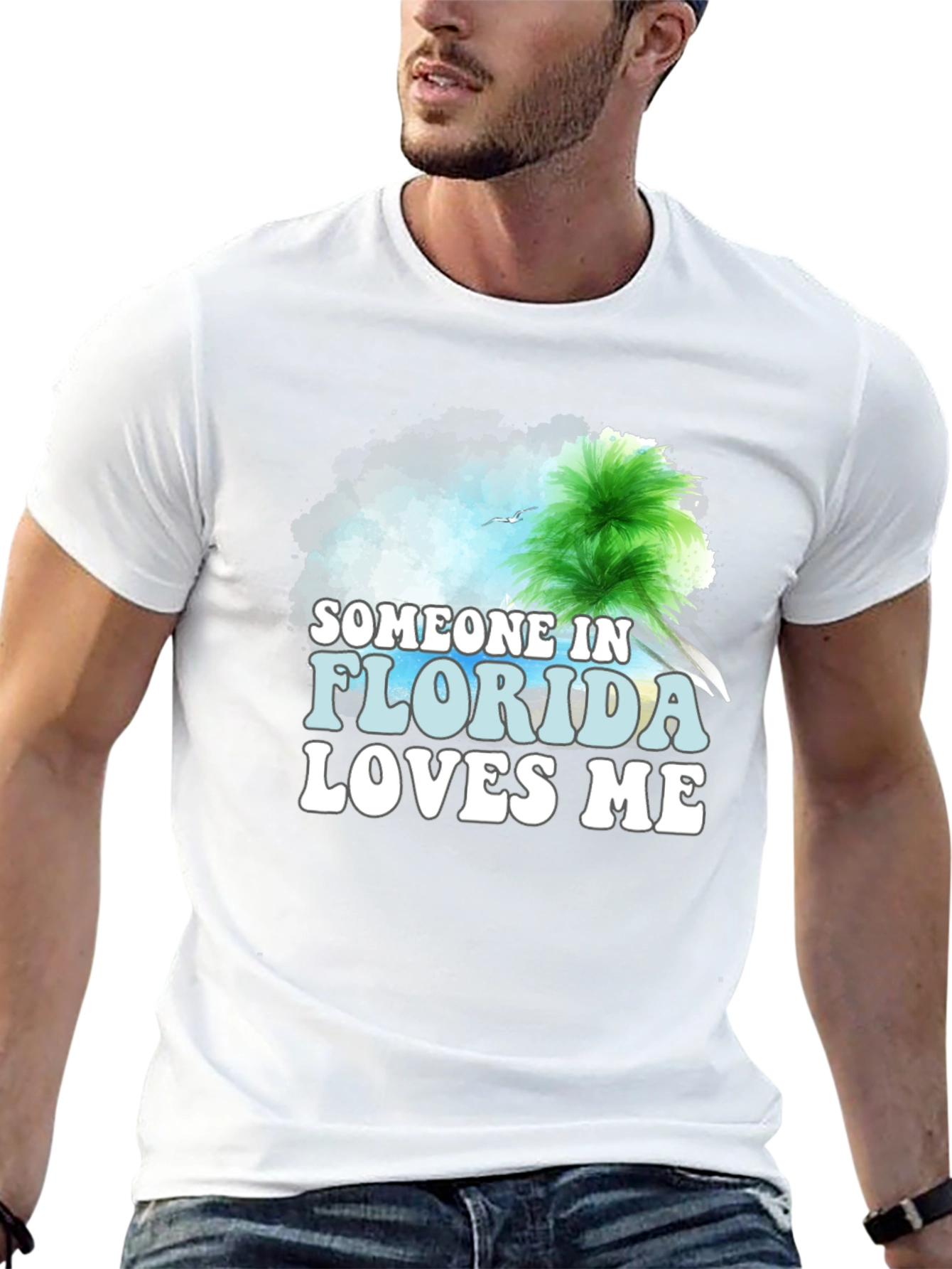 Someone in Florida Loves Me Black T-Shirt