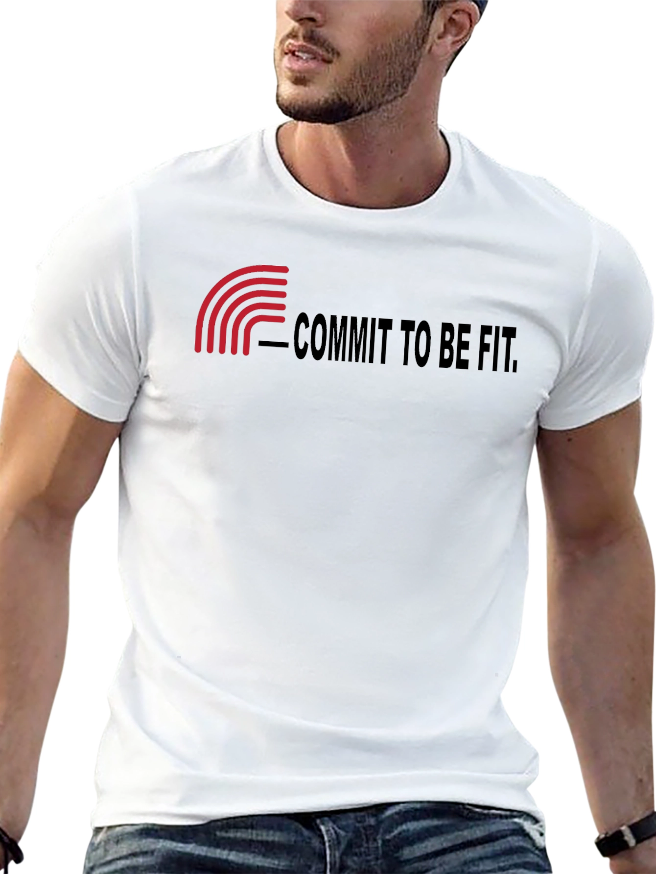 Commit to Be Fit Black T-Shirt