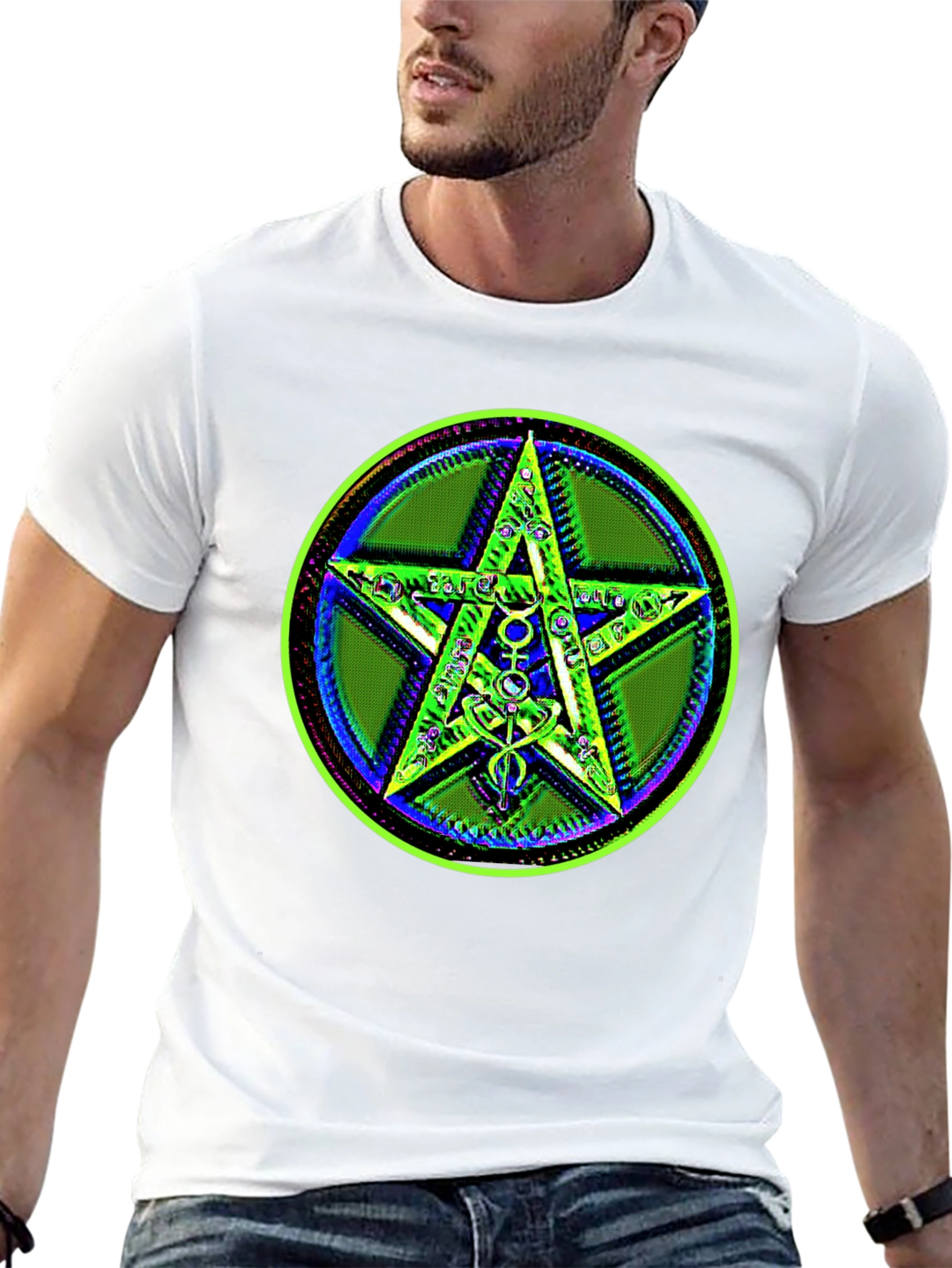 Mystic Star Graphic Tee - Black