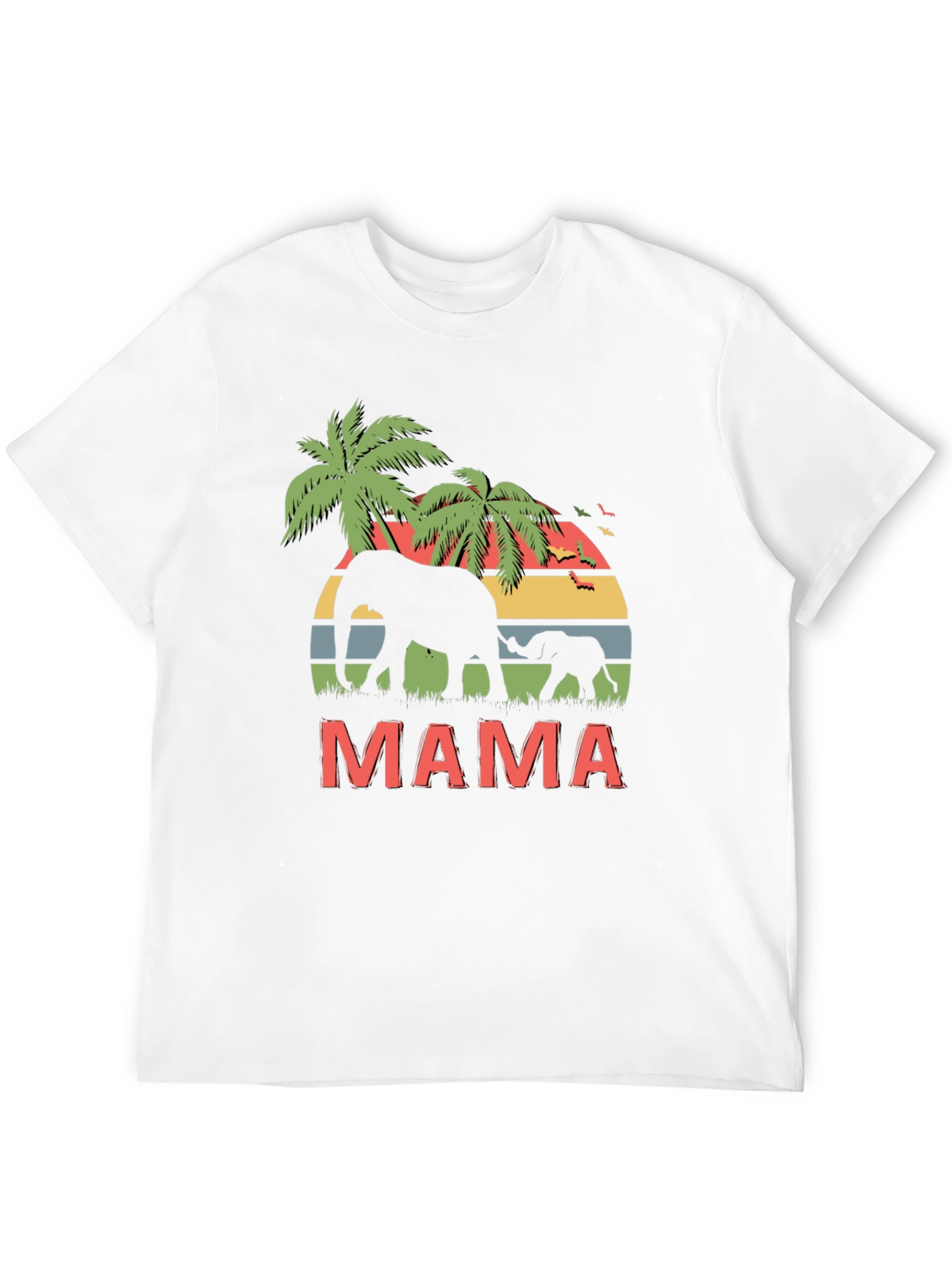 Mama Elephant Graphic Tee - Wildlife Lovers T-Shirt
