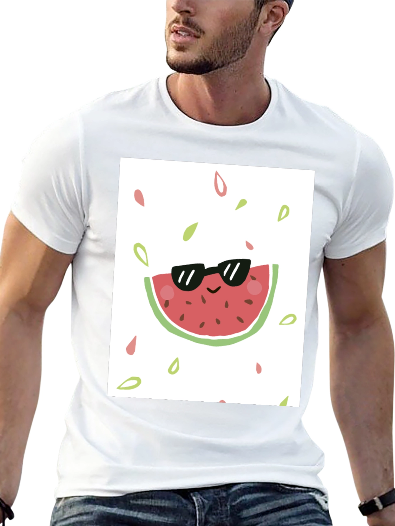 Cool Watermelon Graphic Tee - Summer Vibes!