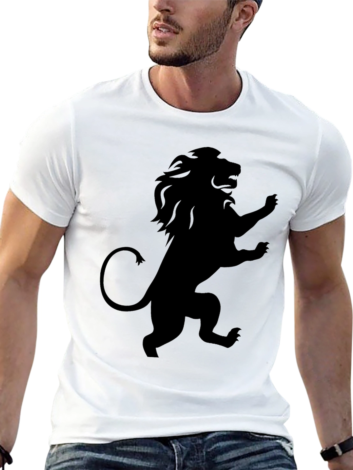 Lion Rampant Graphic T-Shirt - Black