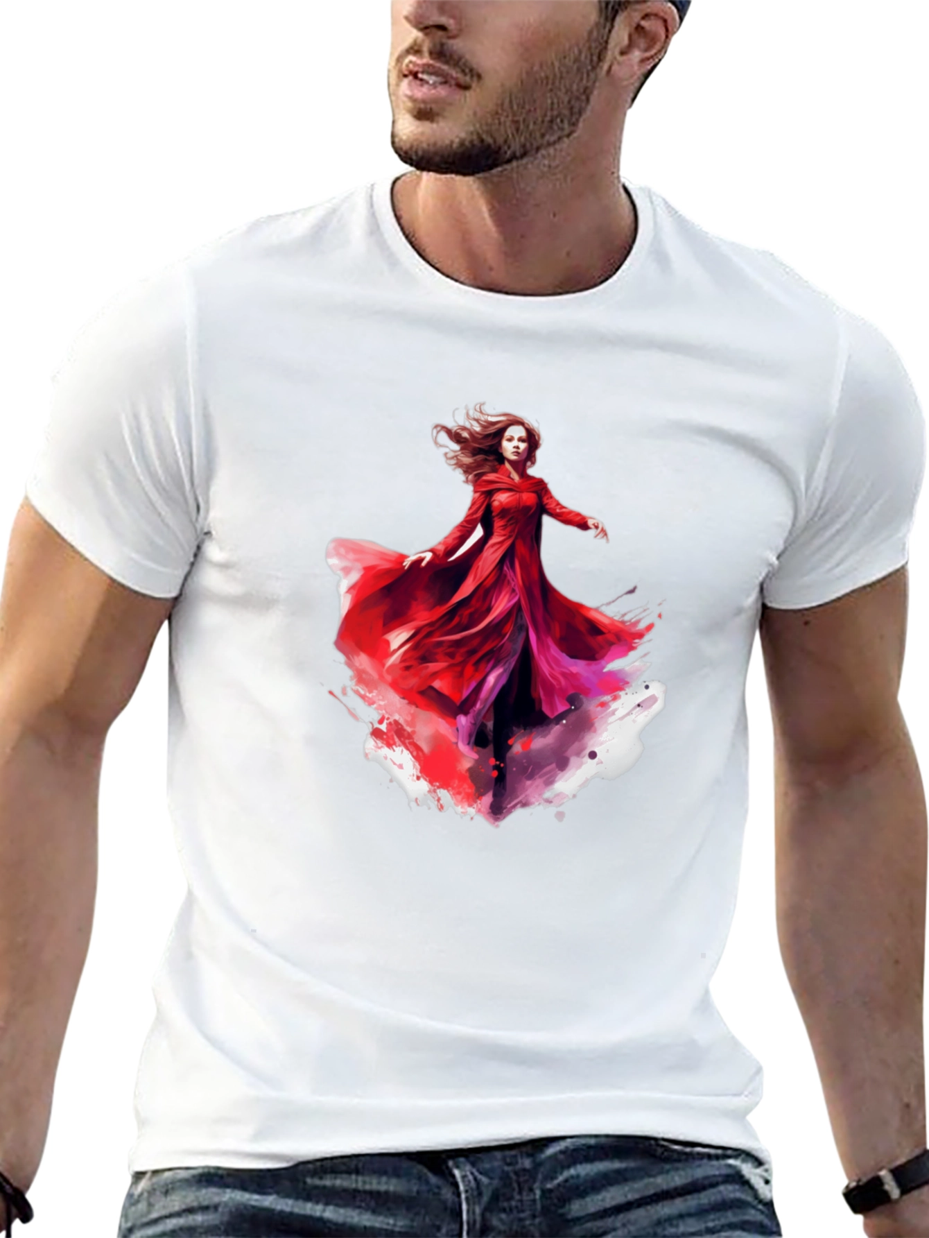 Scarlet Witch Graphic Tee - Mens Black T-Shirt