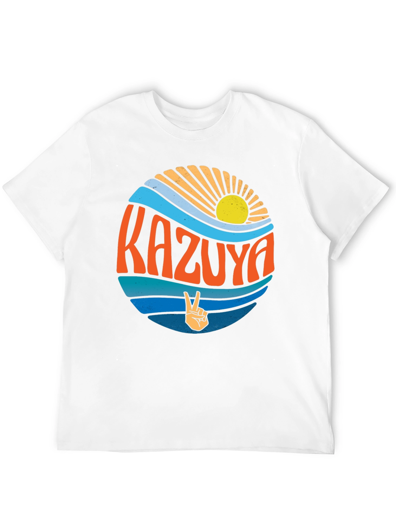 Kazuya Graphic Tee - Retro Style Summer Vibes