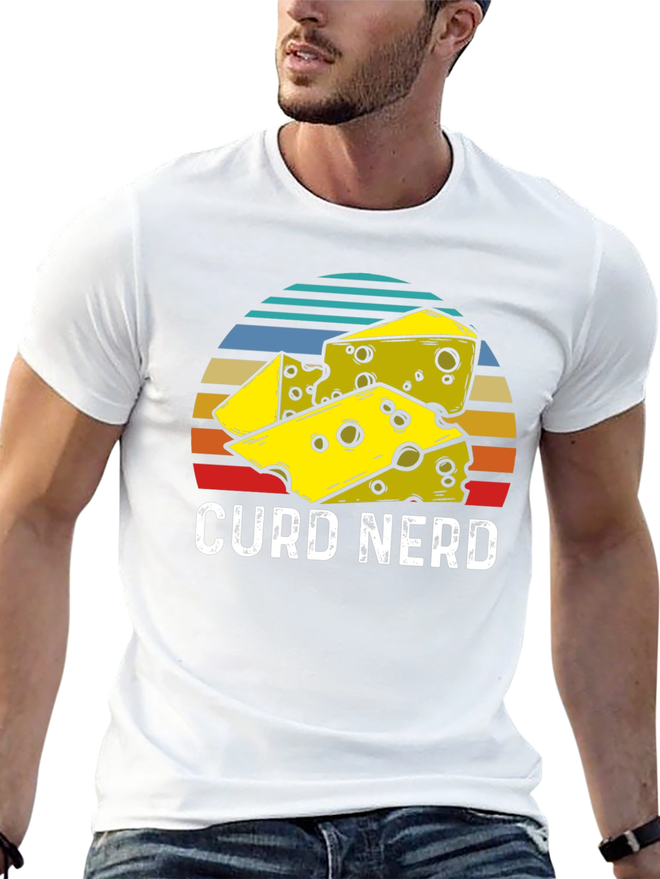 Curd Nerd Cheese Lover T-Shirt - Black