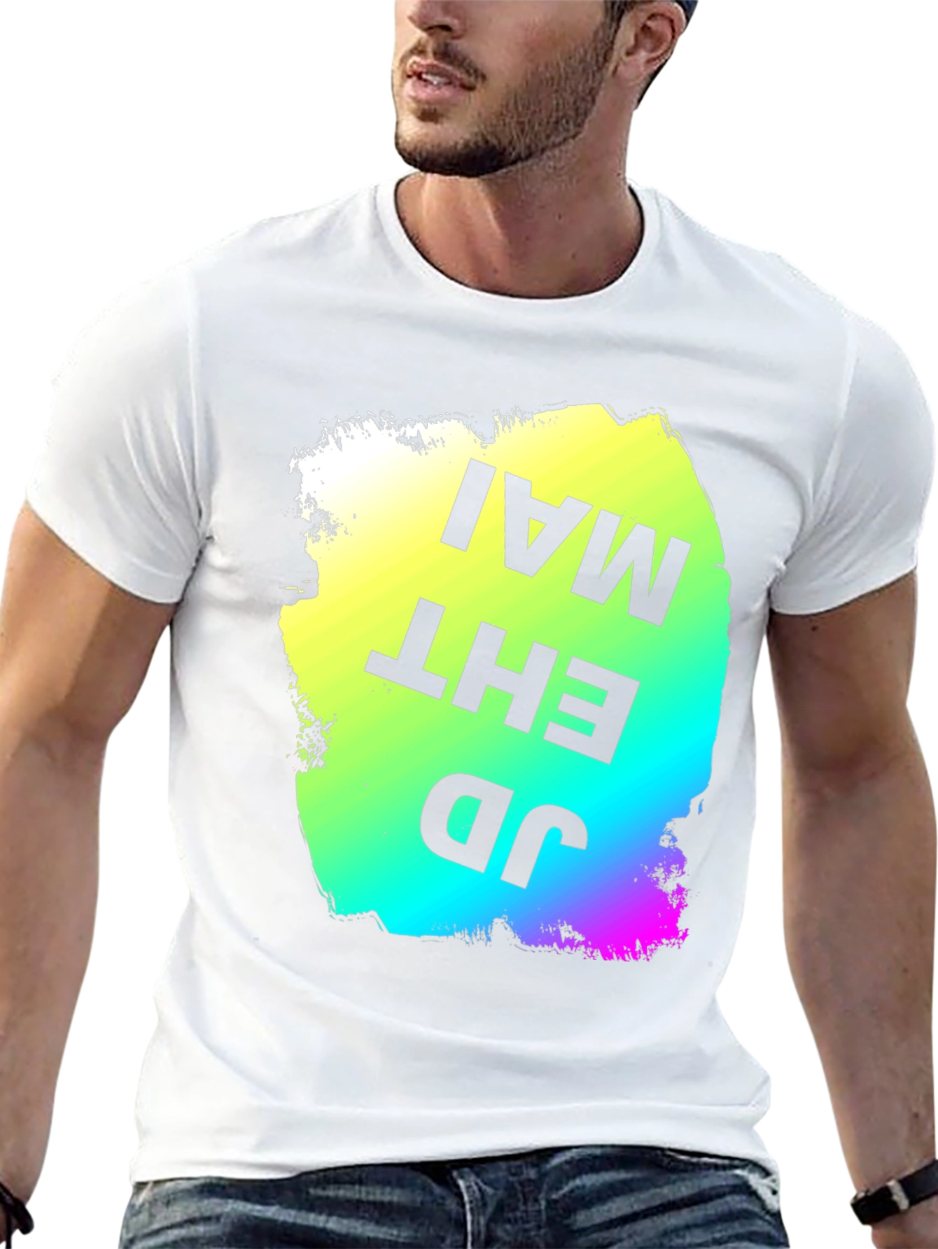 Bold Graphic Print T-Shirt - JD EHT MAI