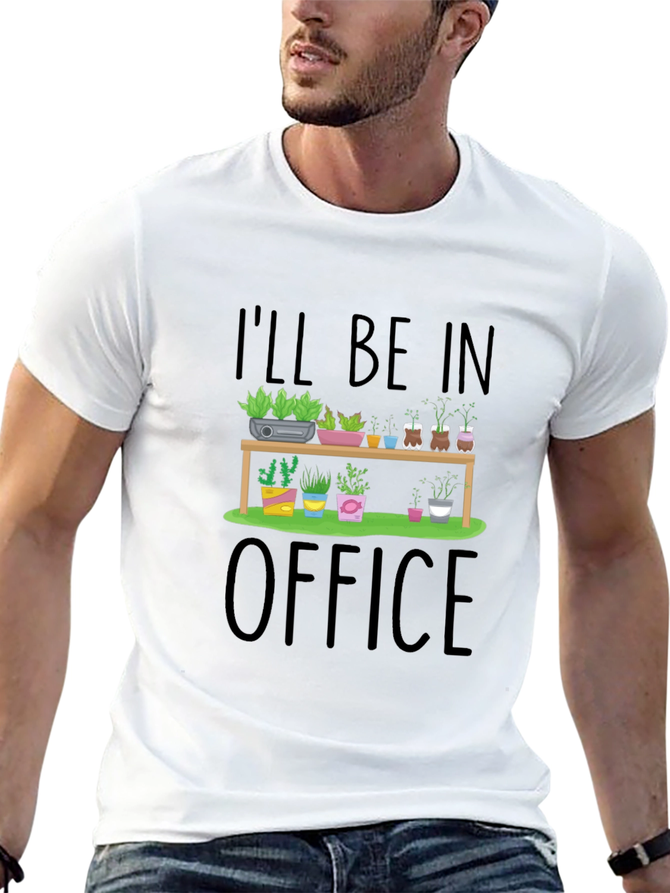 Ill Be In My Plant Office Graphic T-Shirt