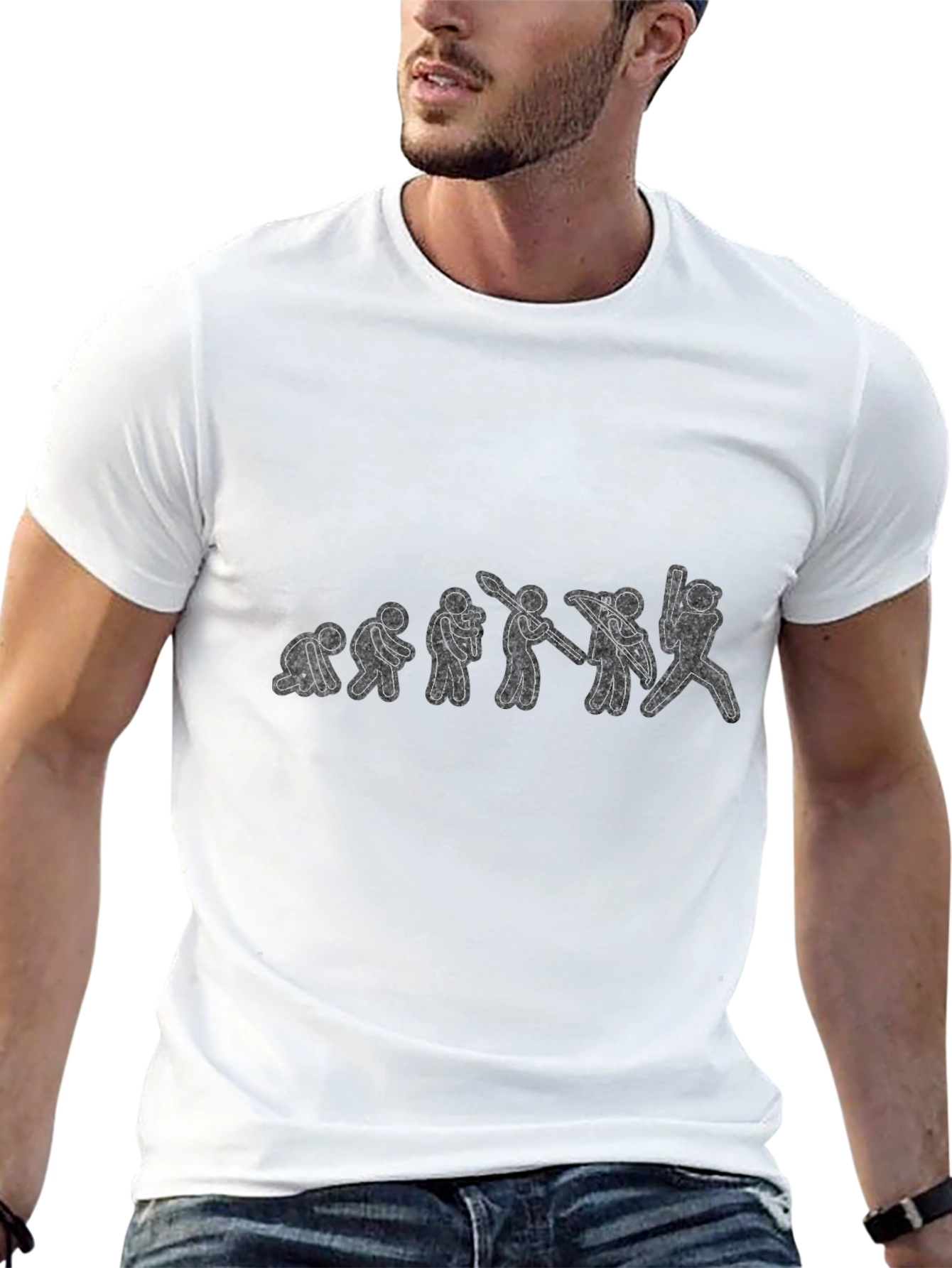 Evolution of Baseball T-Shirt