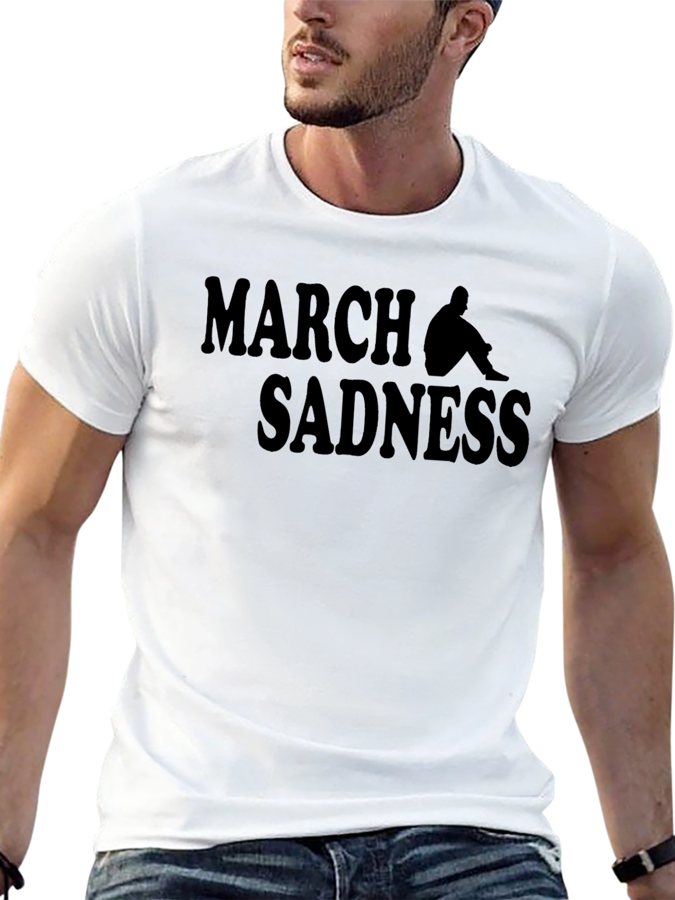 March Sadness Graphic Tee - Black