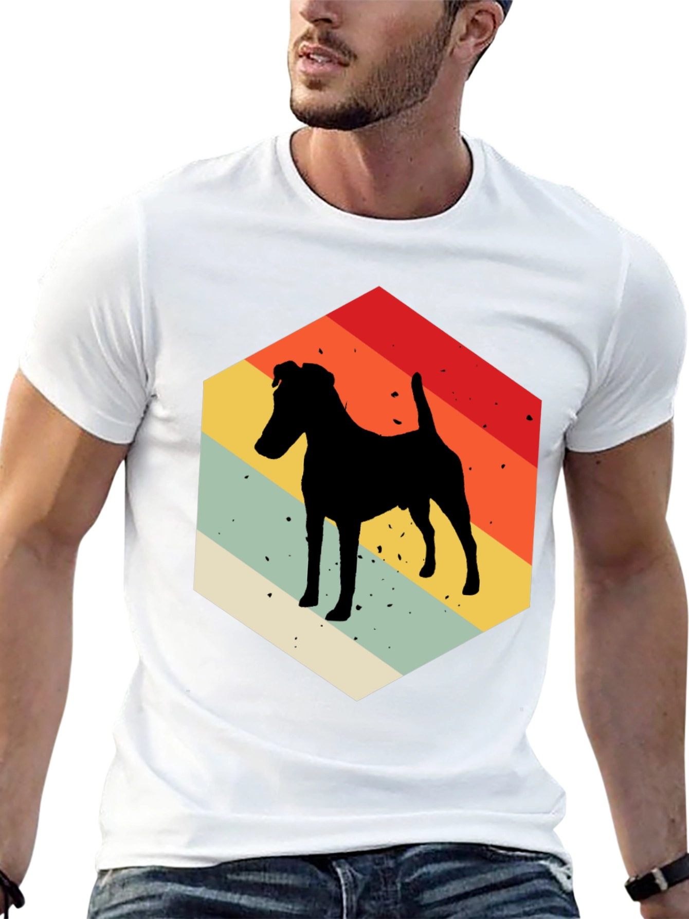 Retro Dog Silhouette T-Shirt