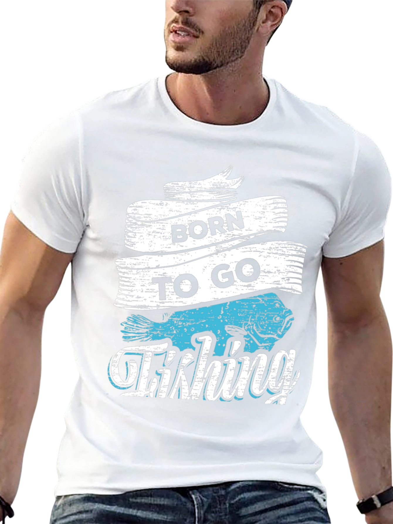 Born to Go Fishing Graphic T-Shirt