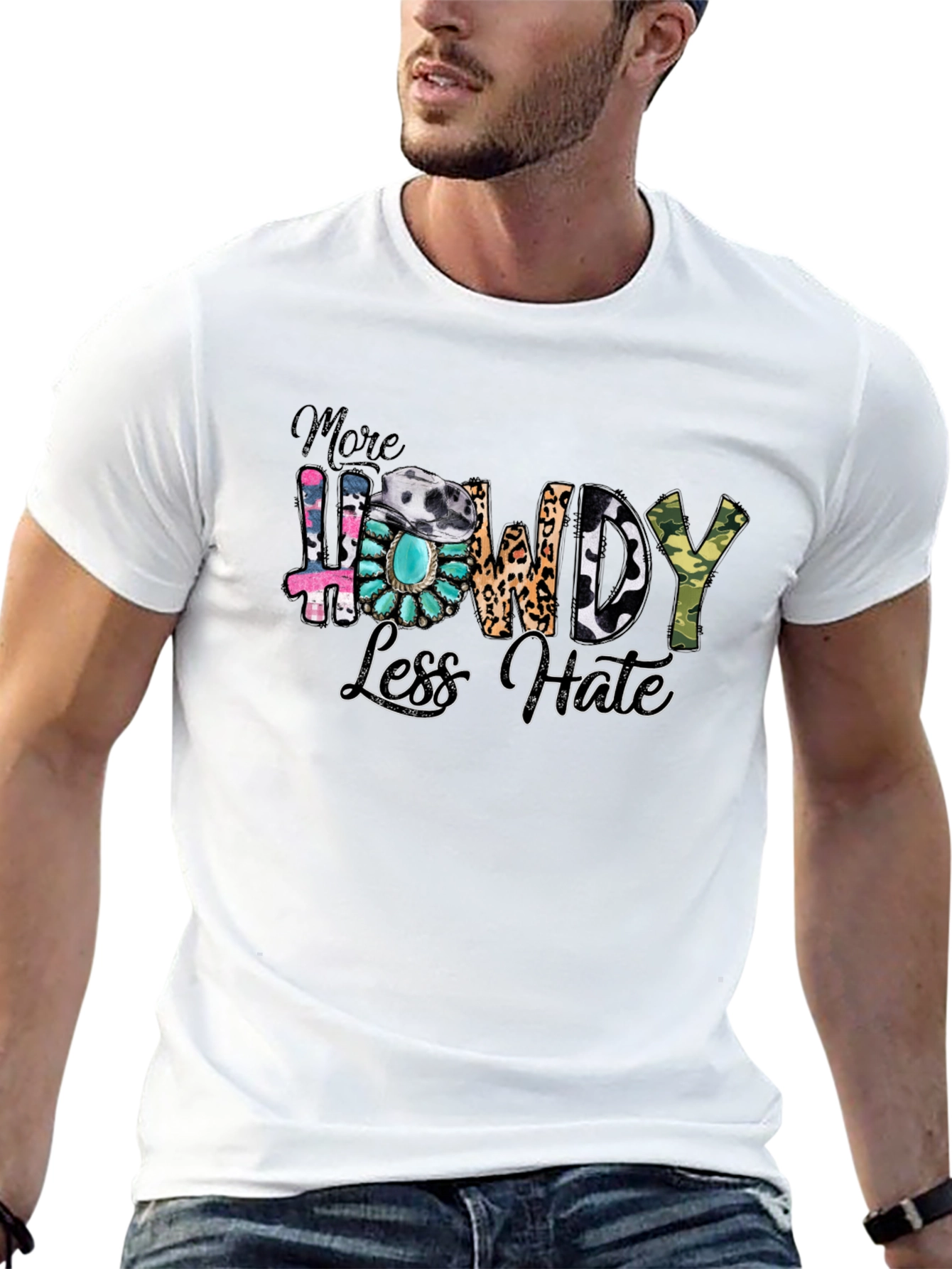 More Howdy Less Hate Graphic Tee
