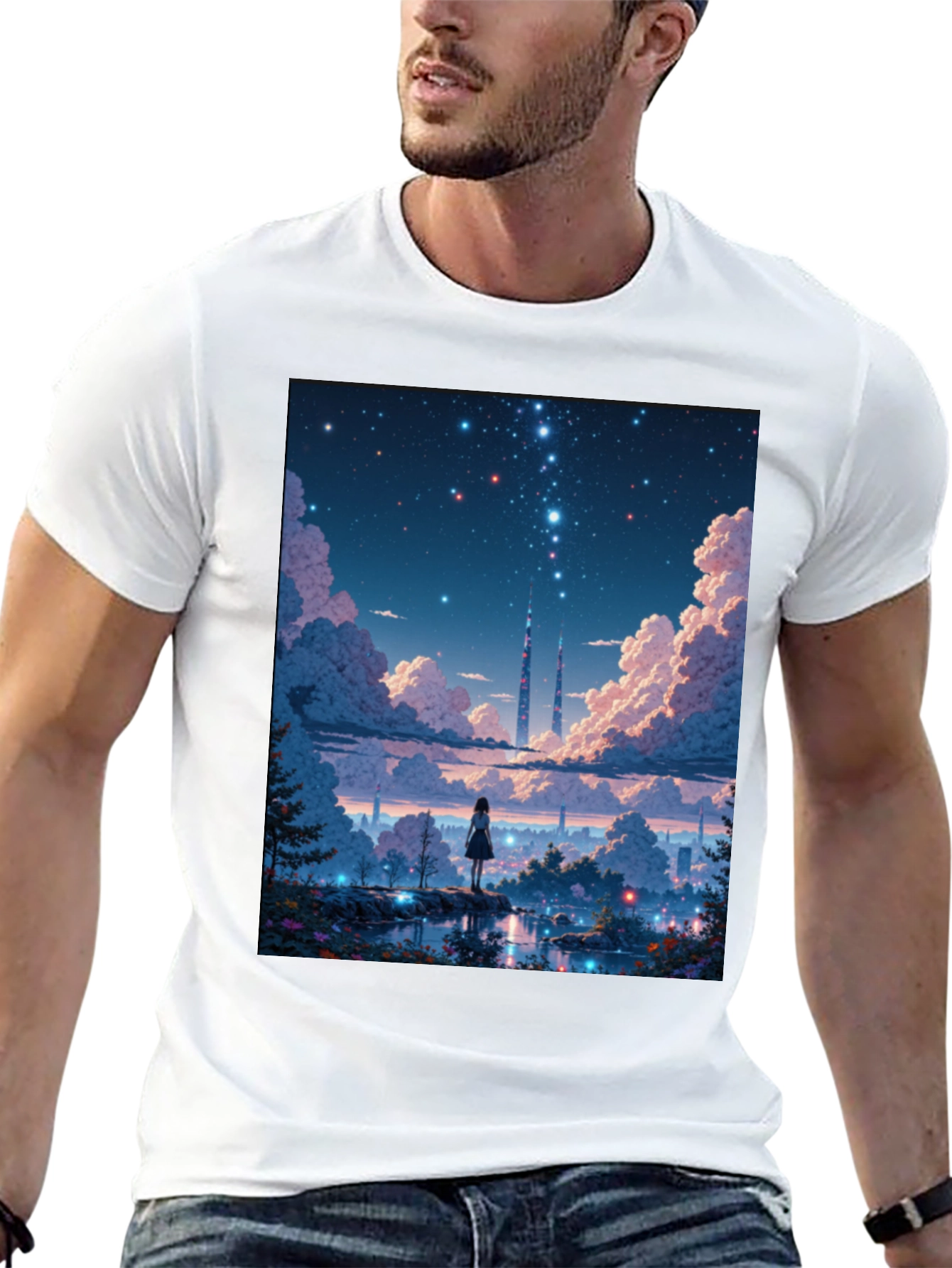 Anime Stargazing T-Shirt