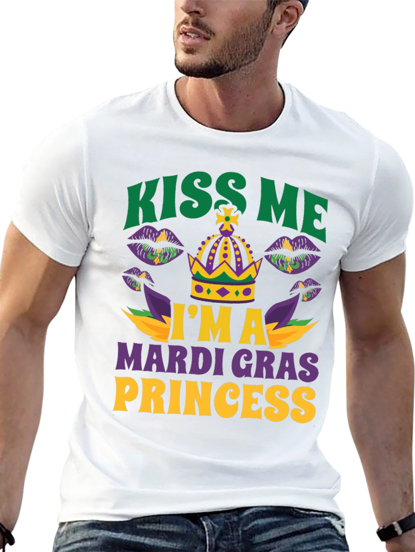 Kiss Me Im A Mardi Gras Princess T-Shirt