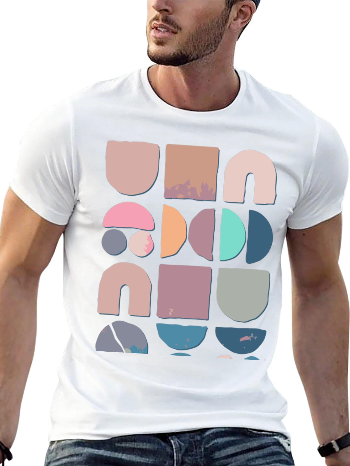 Geometric Block Print Tee