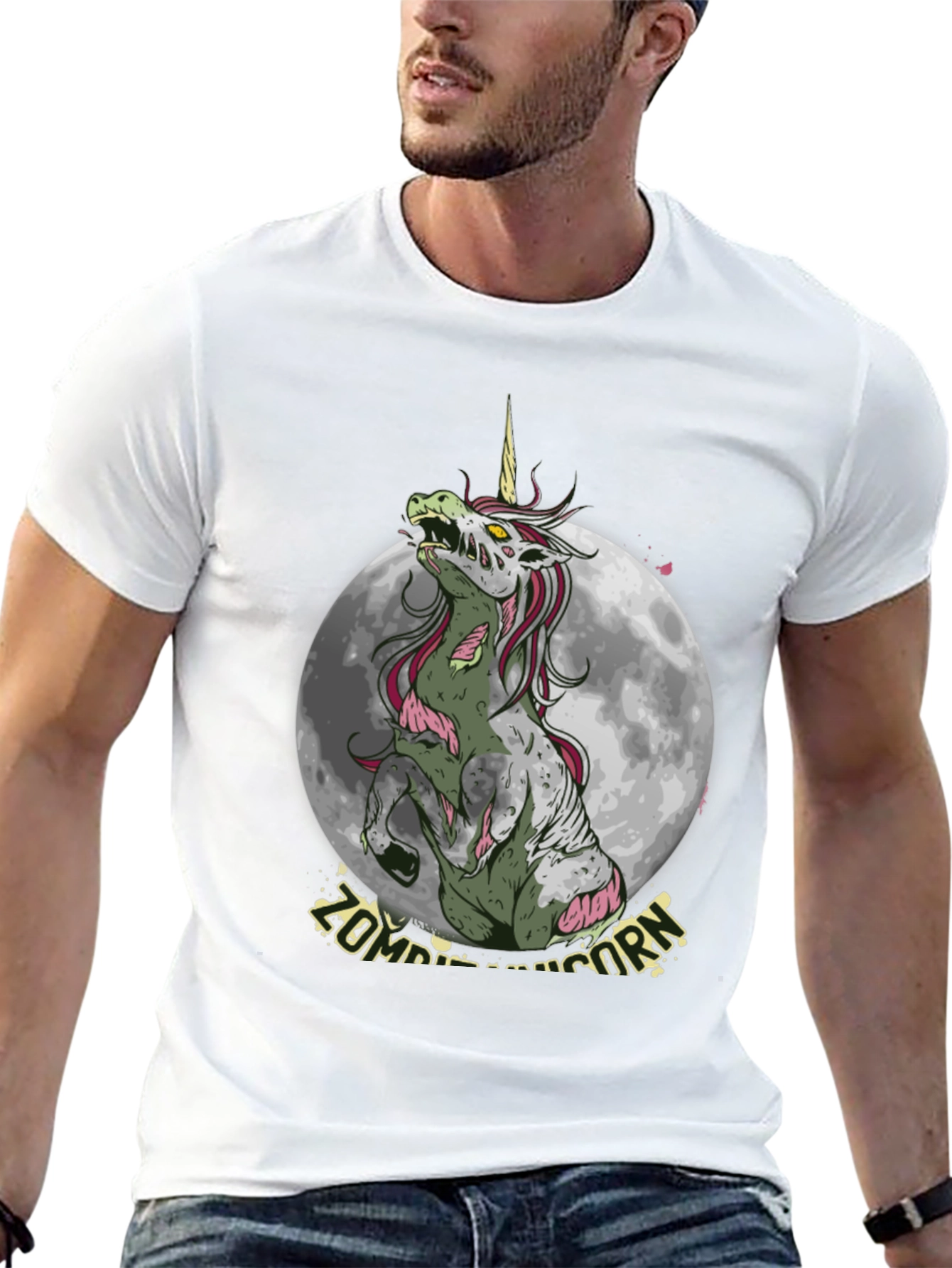 Zombie Unicorn Graphic T-Shirt