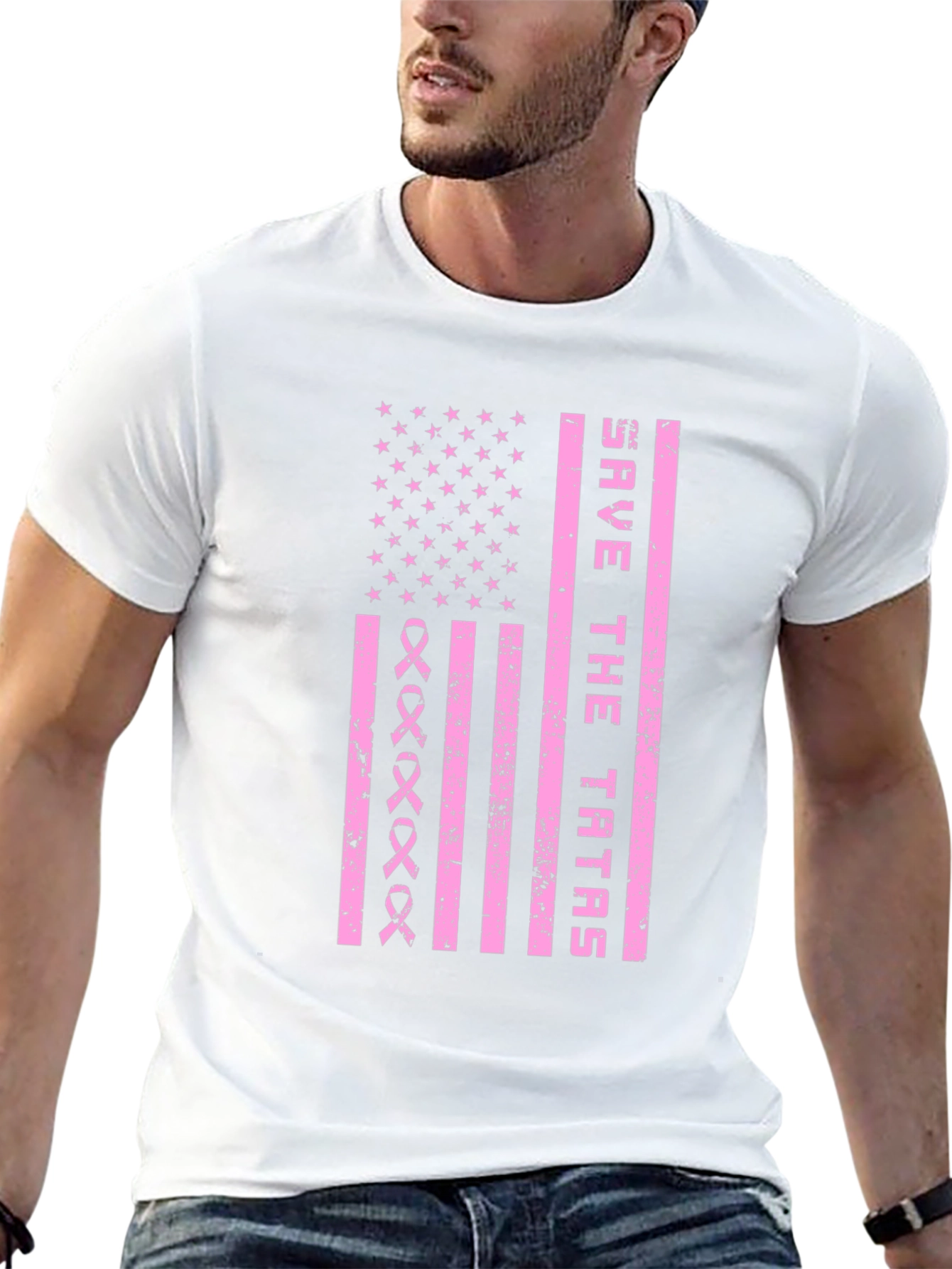 Save the Tatas Graphic Tee - Breast Cancer Awareness