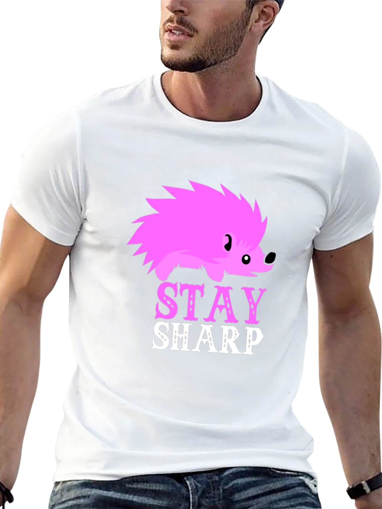 Stay Sharp Hedgehog Graphic Tee
