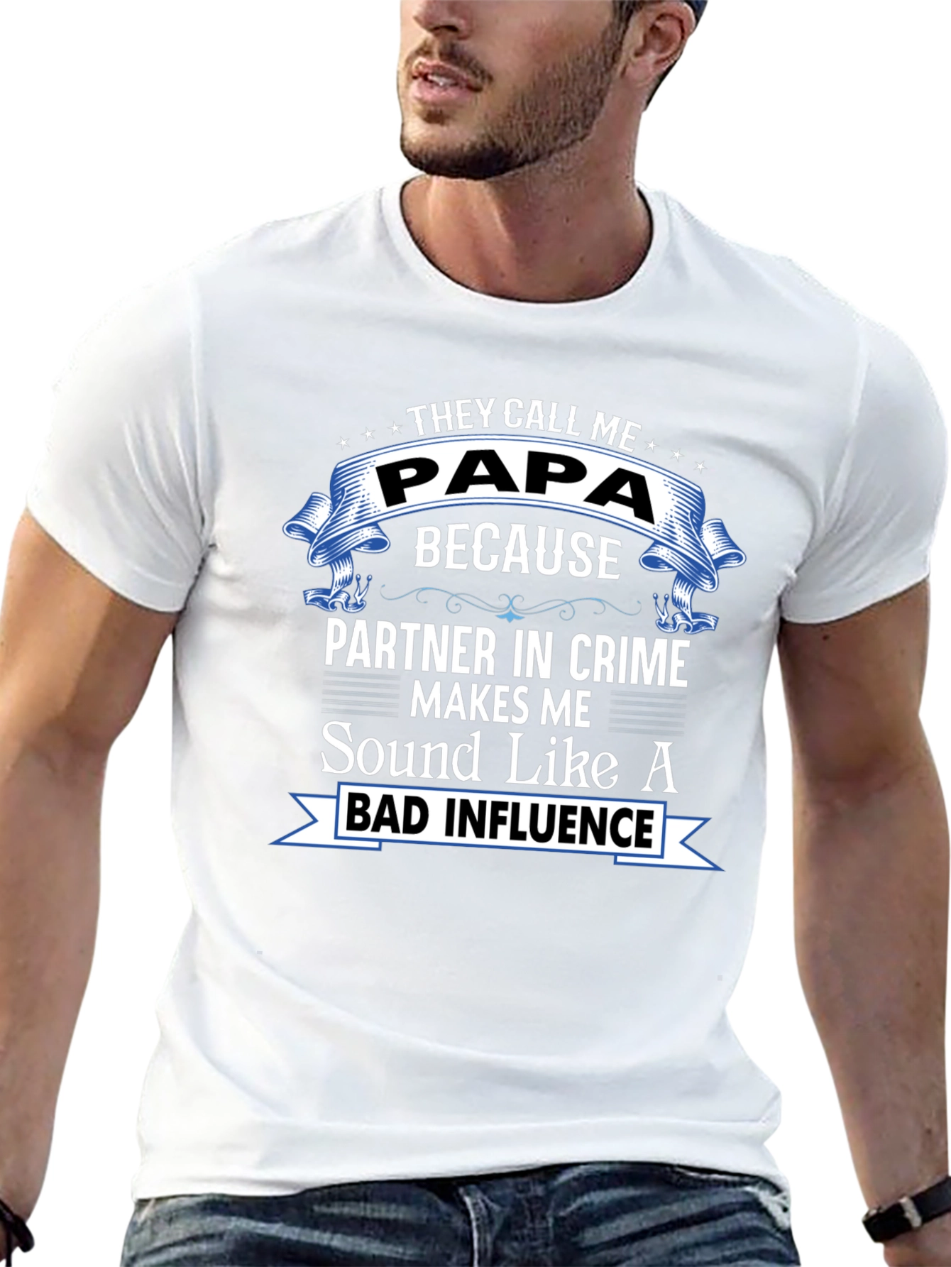 Papa: Partner in Crime Graphic T-Shirt