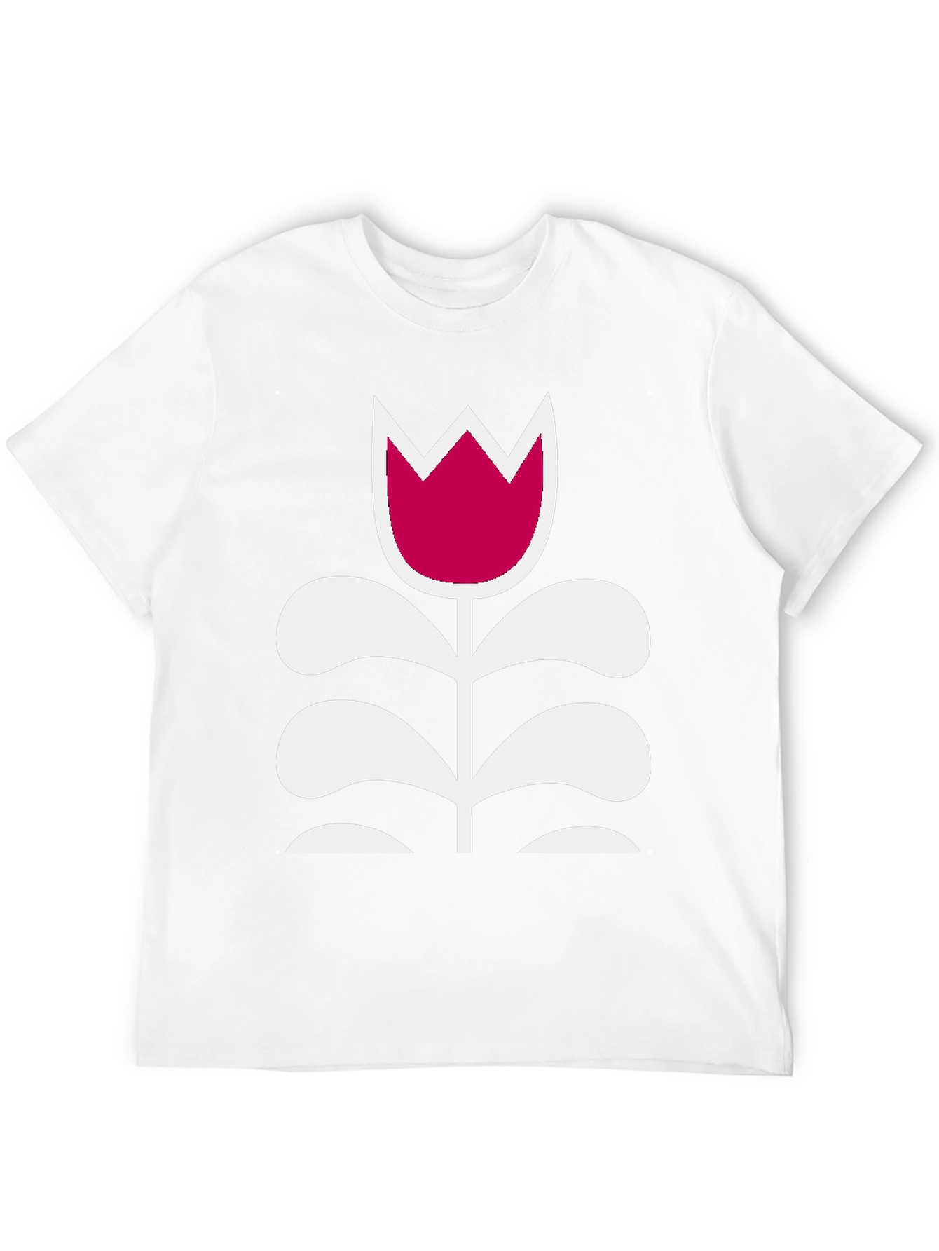 Floral Graphic Tee - Modern Tulip Design